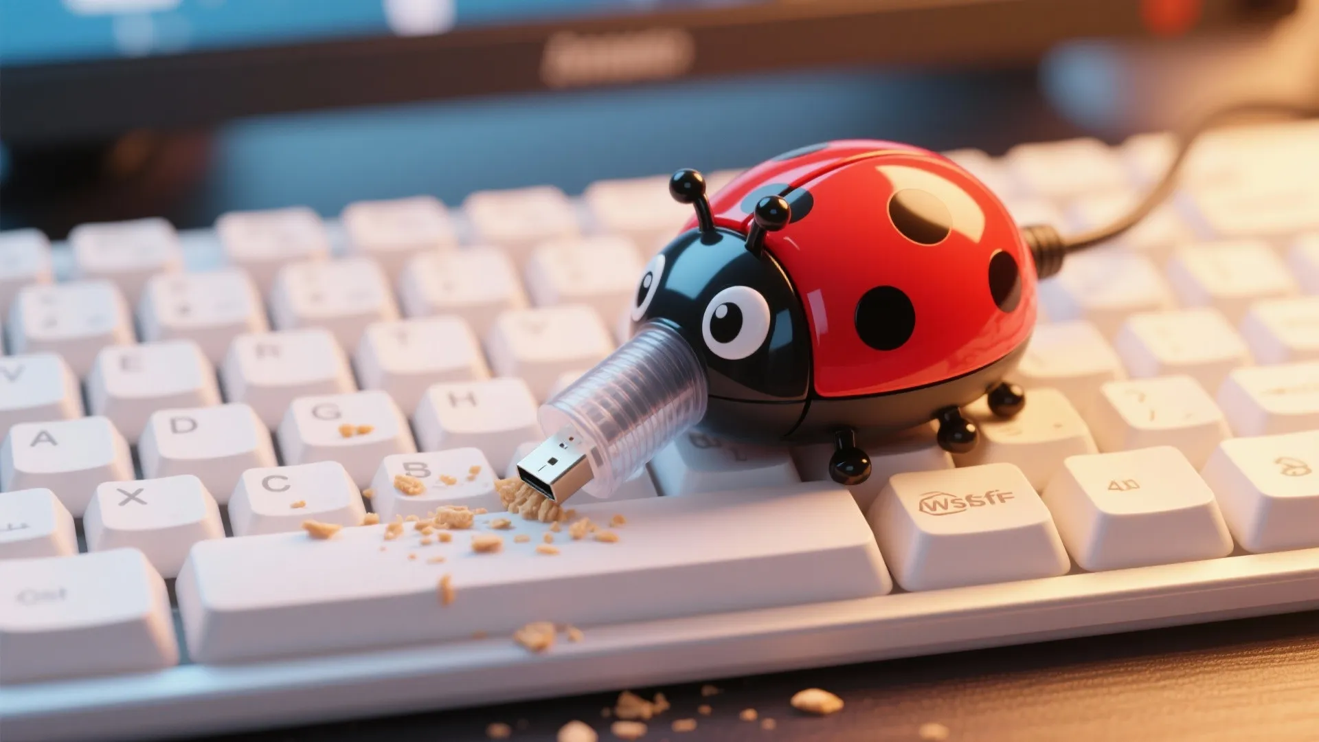 6. Desktop Vacuum Cleaner