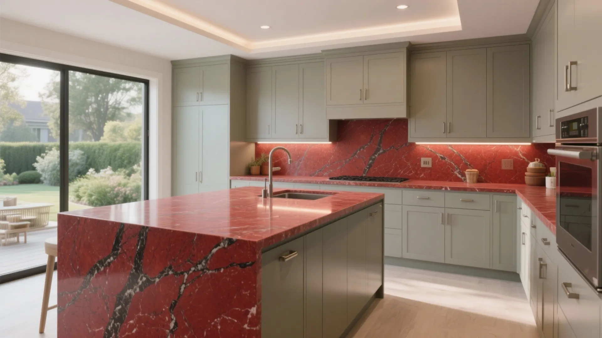 Lakha Red Granite Kitchen: My Bold Design Transformation