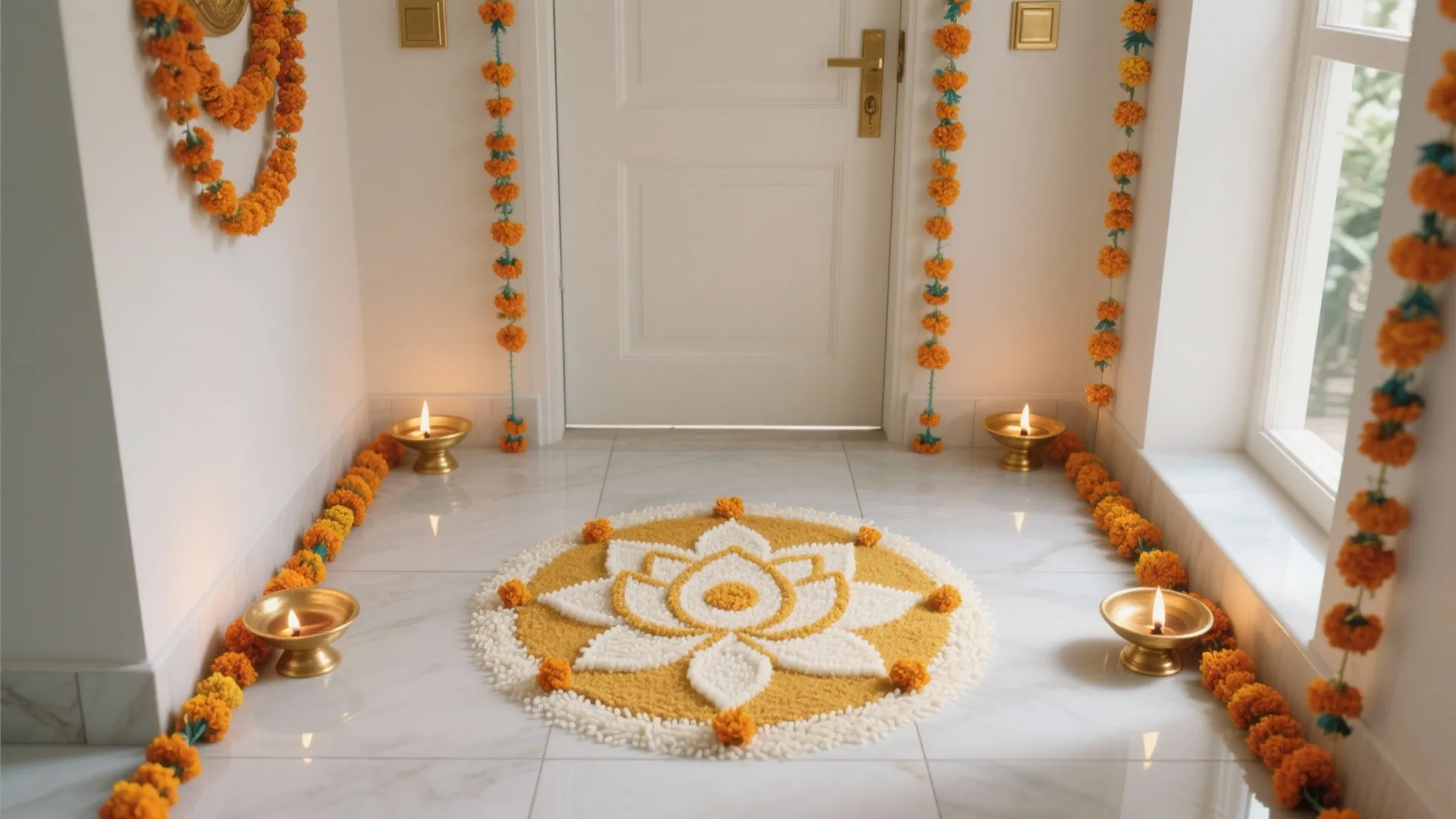 5 Rangoli Designs for Lakshmi Pooja: Small-space friendly rangoli inspirations to welcome Goddess Lakshmi with grace, color, and authentic tradition