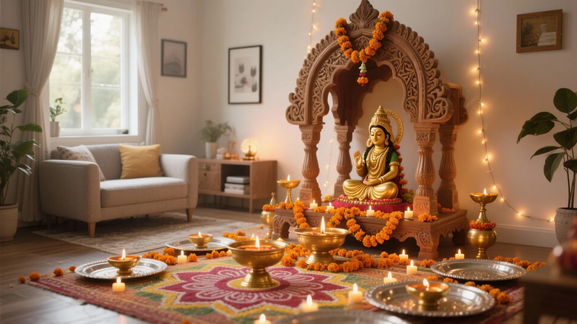 10 Lakshmi Pooja Decoration Ideas: Creative and Practical Lakshmi Pooja Decoration Inspirations for Festive Homes