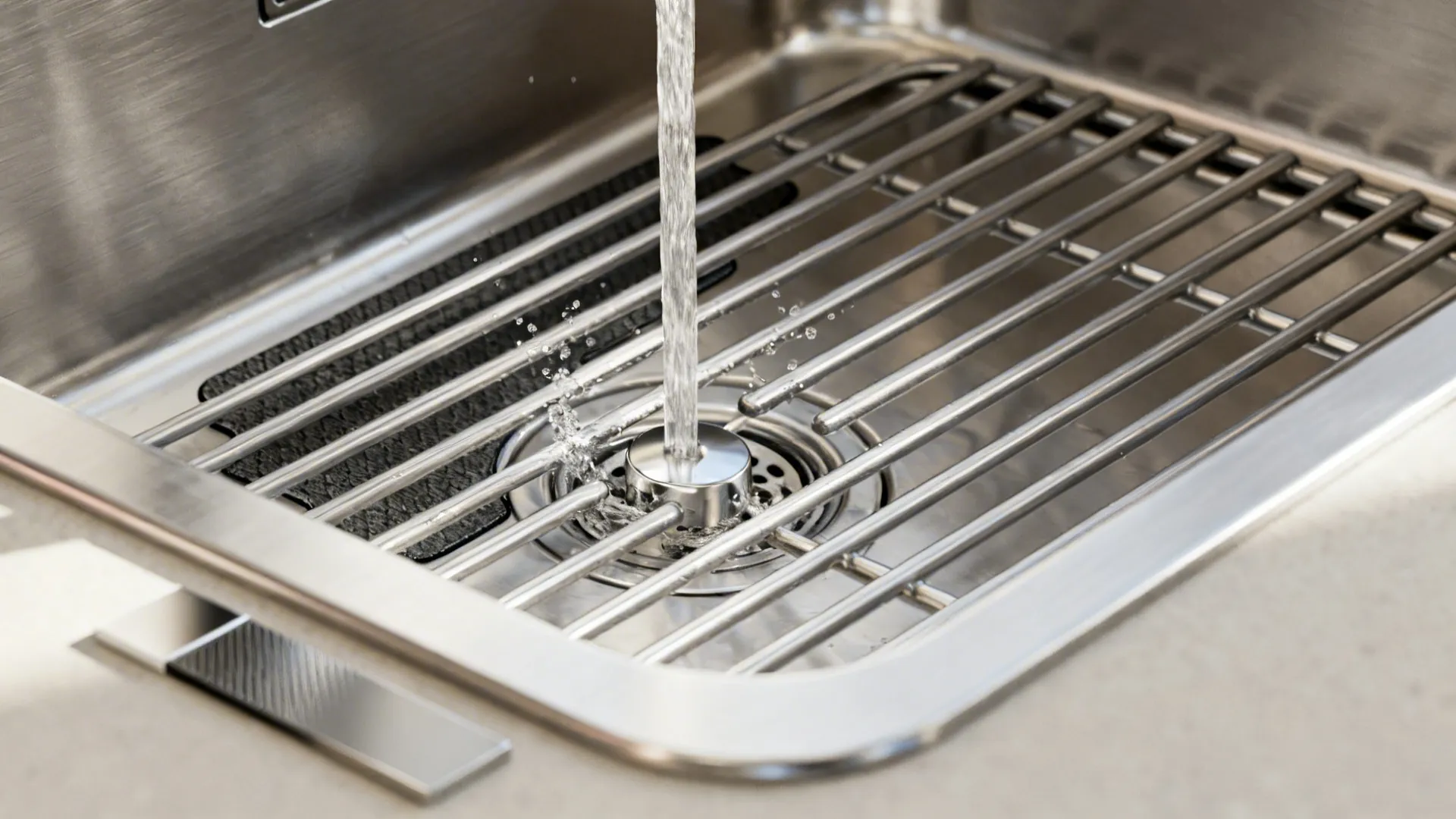 Noise, splash, and finish control