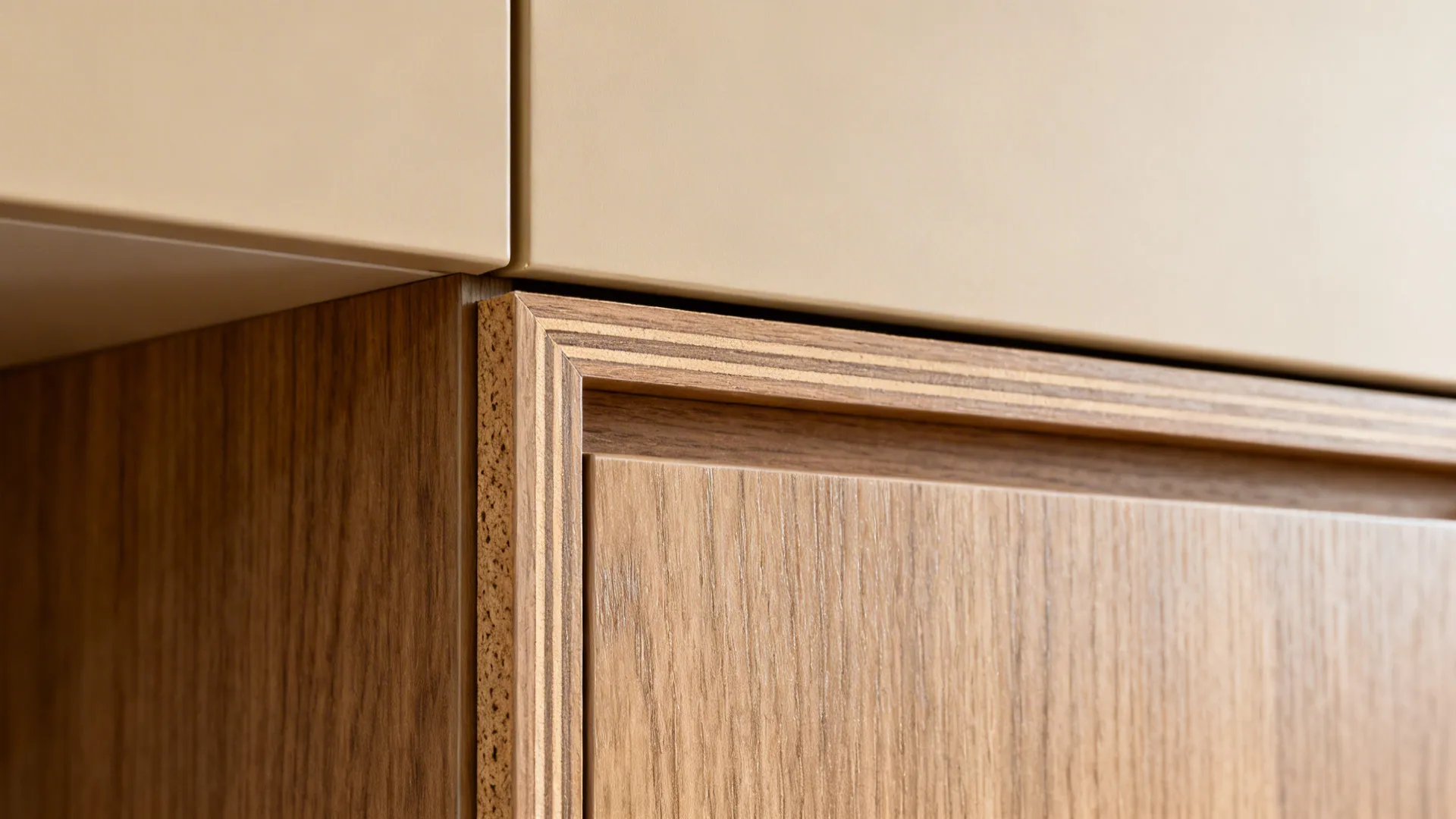 4) Warm Wood Accents with Durable Cores