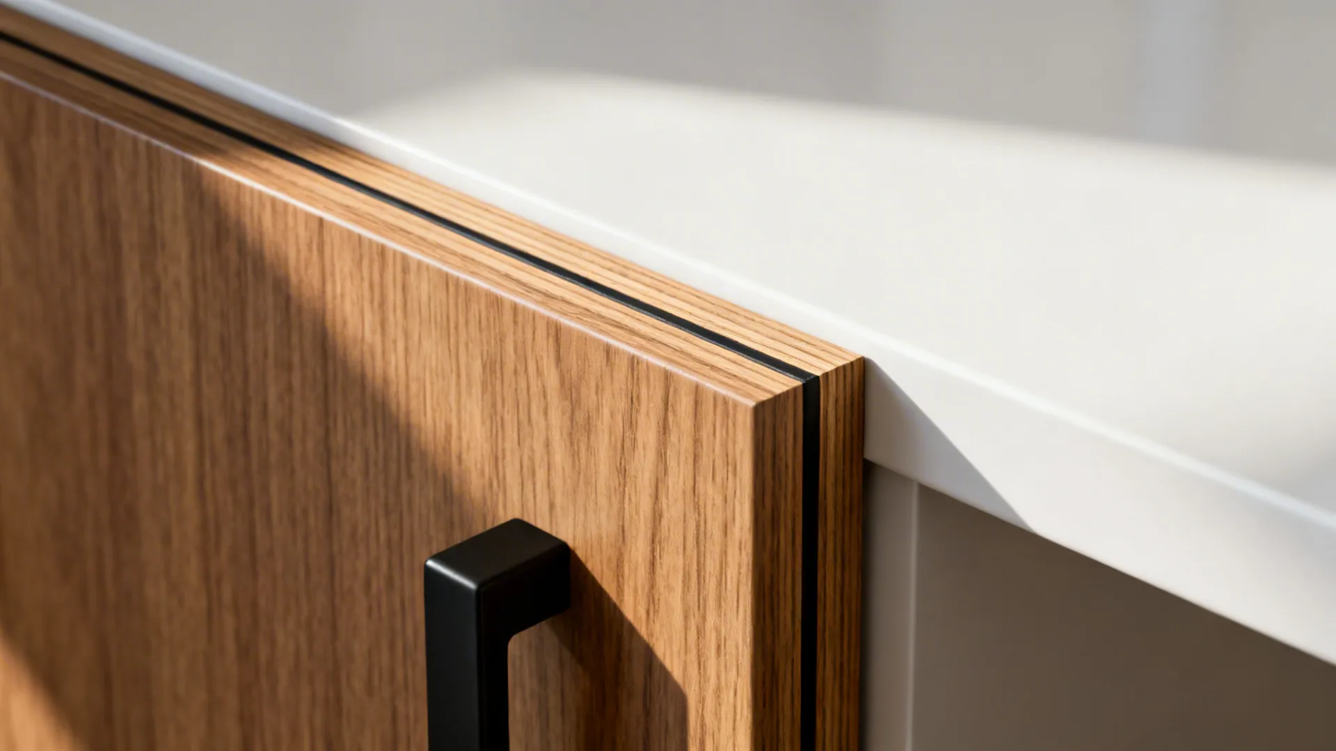 4) Warmth on a dime: wood tones and textured laminates