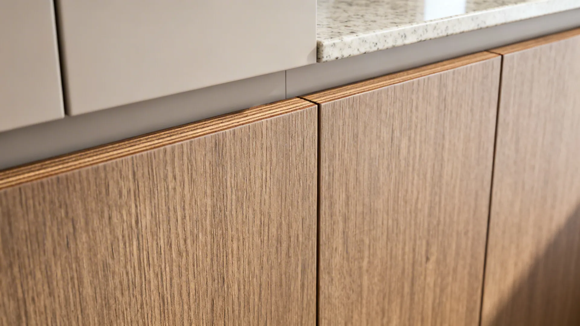 4) Warm wood tones with moisture-smart finishes