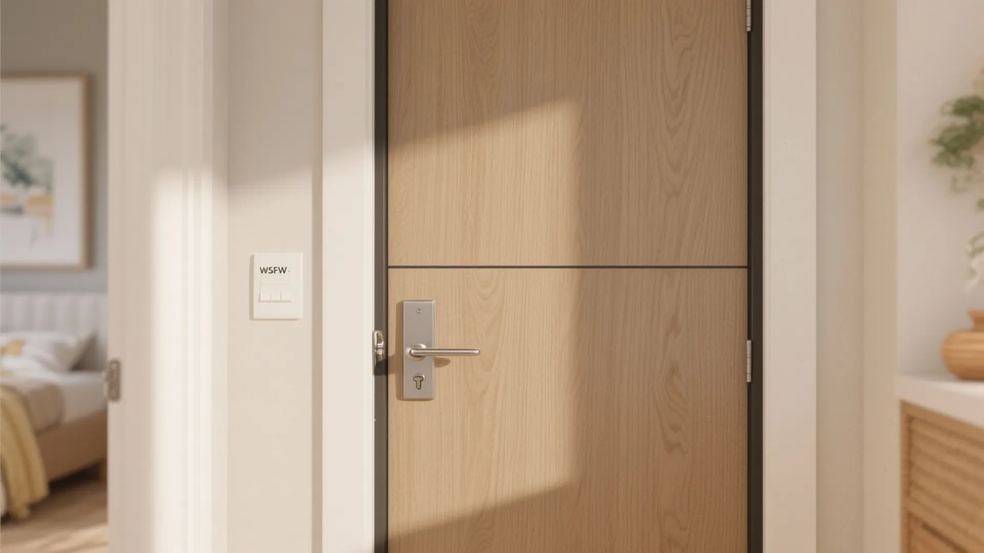Moisture-Resistant Laminate Door with Rubber Gasket