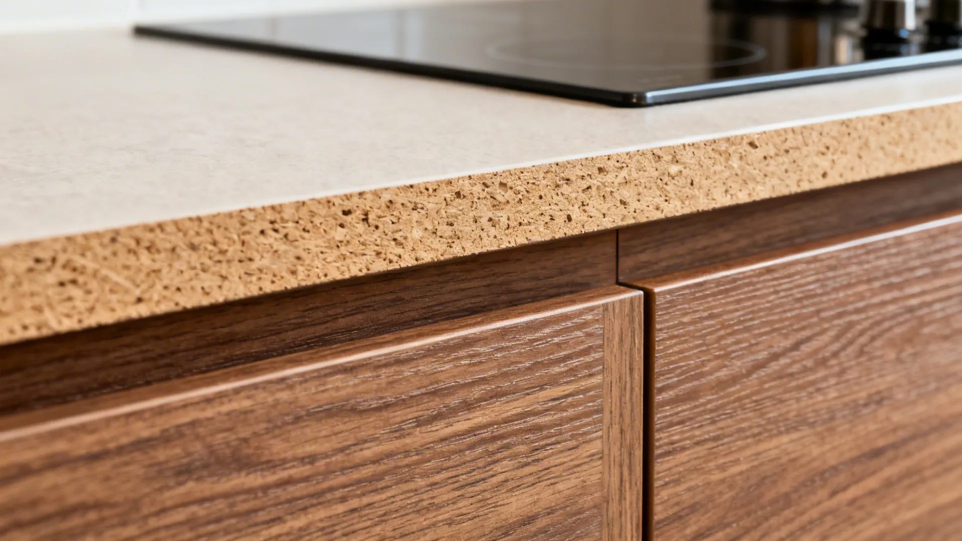 Textured laminates and woodgrain wraps on MDF cores