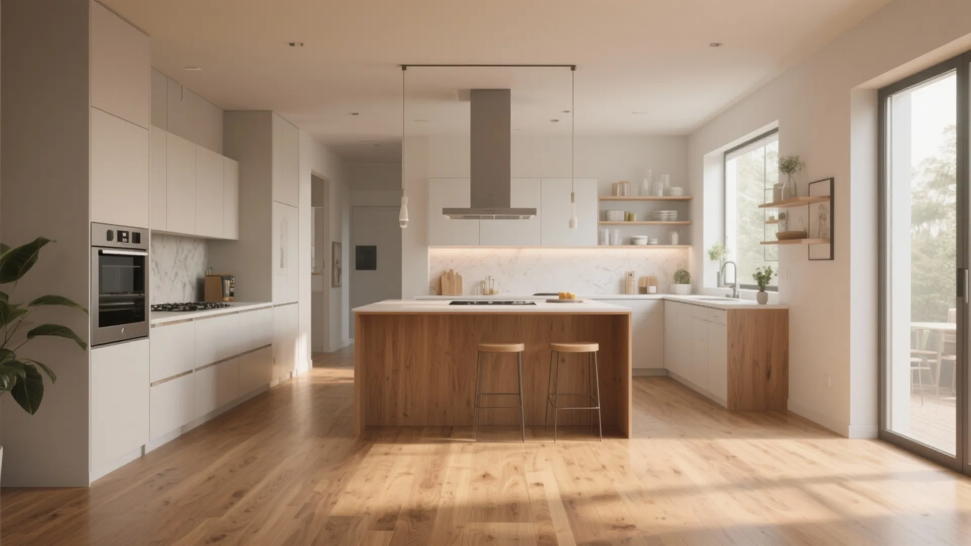 3. Laminate with Wood Look