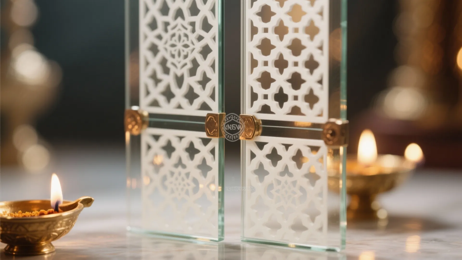 Jaali-inspired laminated glass for symbolism