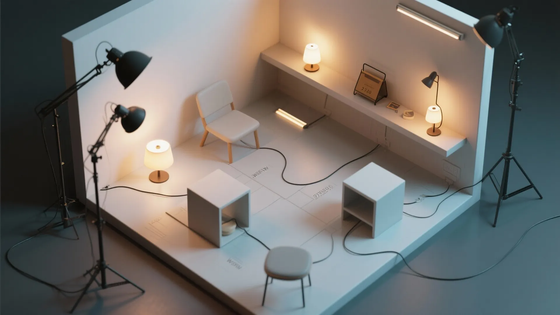 5) Portable rechargeable lamp for flexible corners