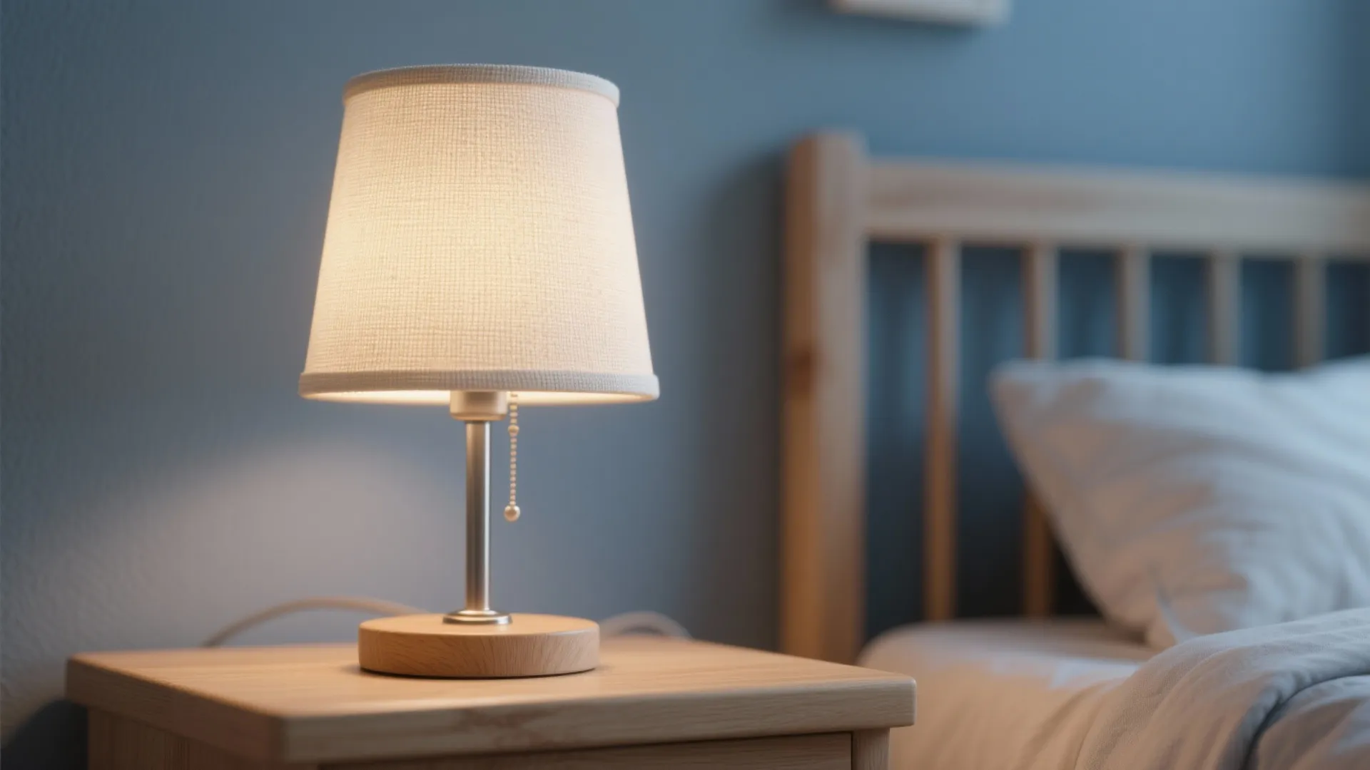 4) Gentle Lighting Layers + Warm Wood Accents