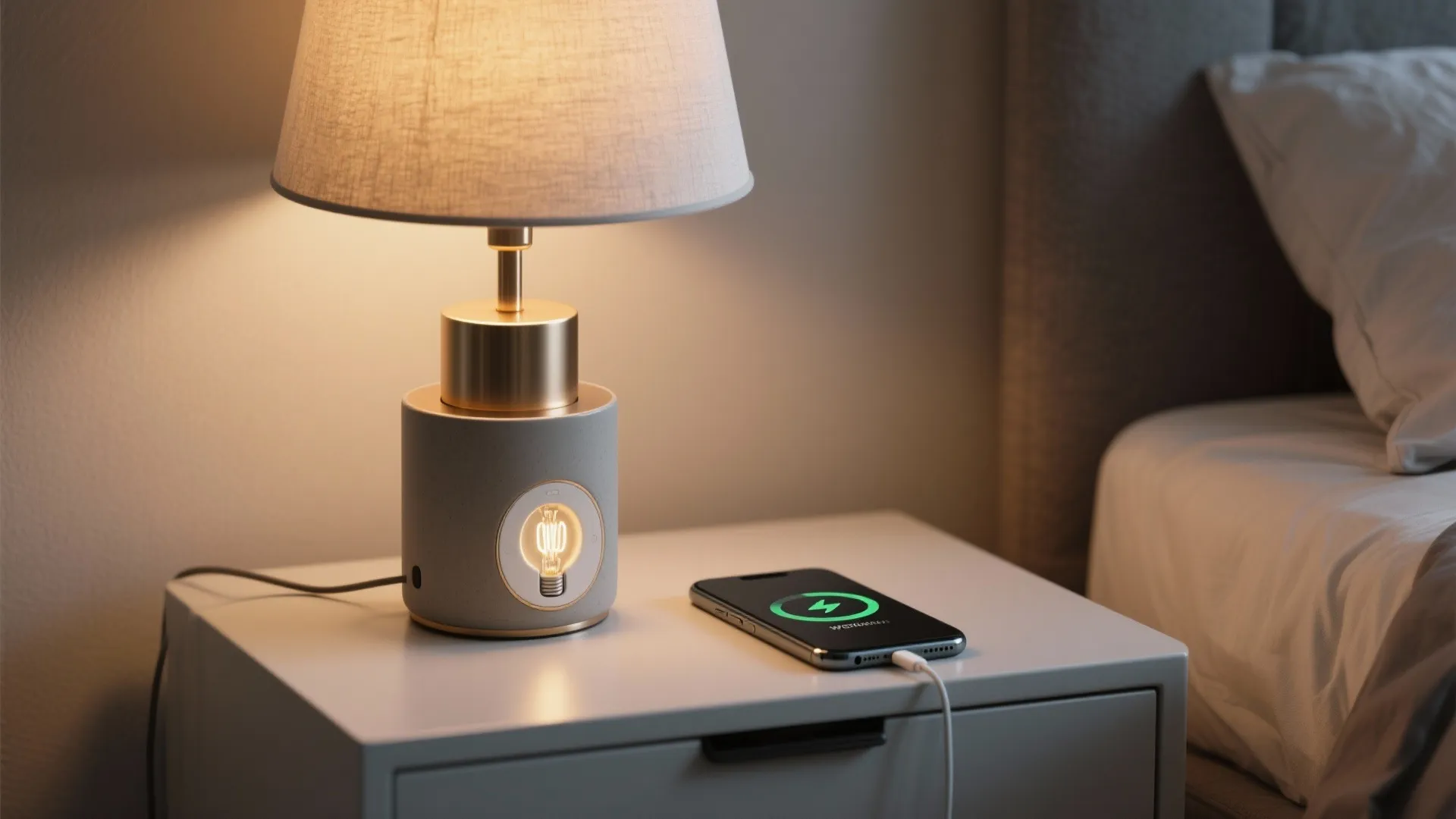 Inspiration 4: Lamp-integrated wireless charger