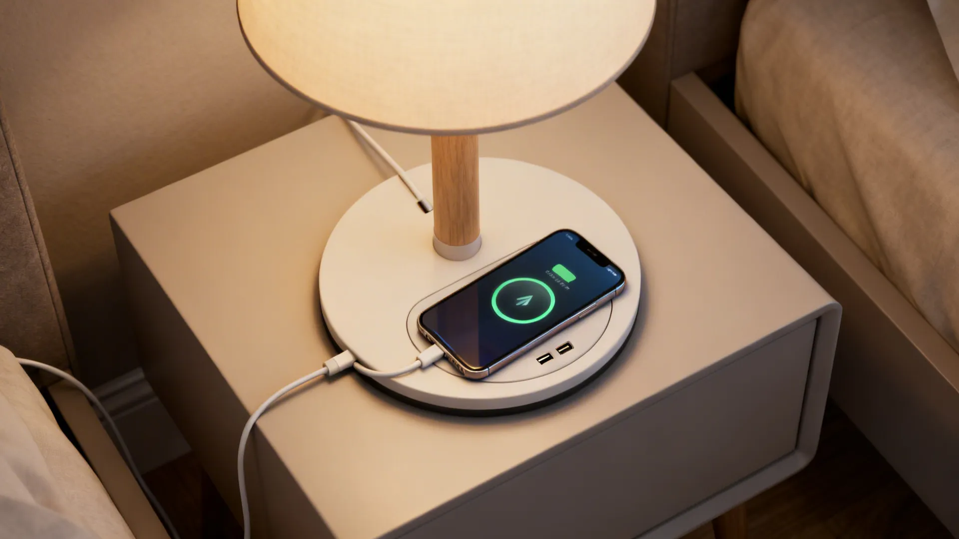 4. Multi-function lamp with wireless charger