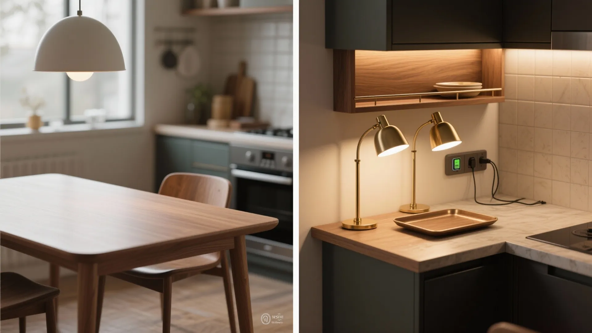 Dual-purpose lamps: lamp plus tray or shelf