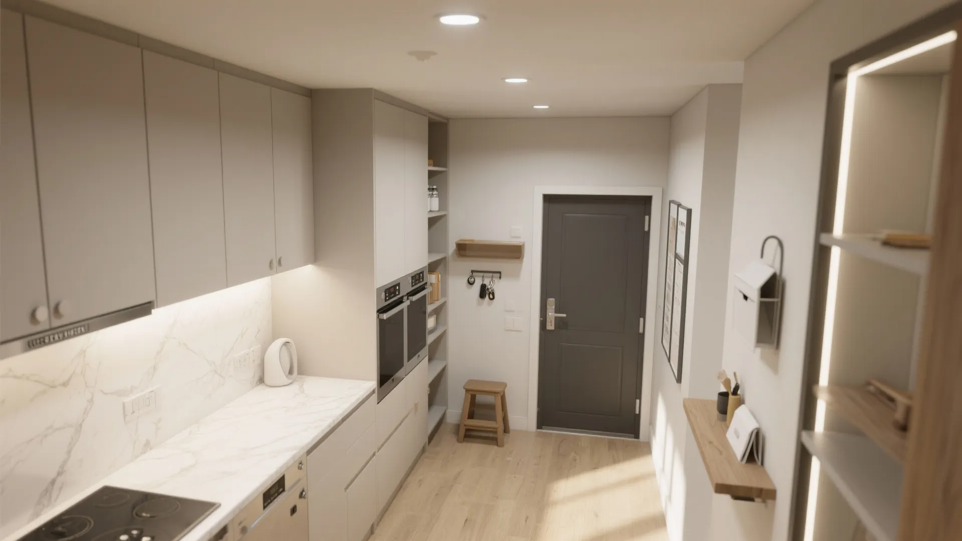 Ceiling-High Storage and a “Landing Zone”