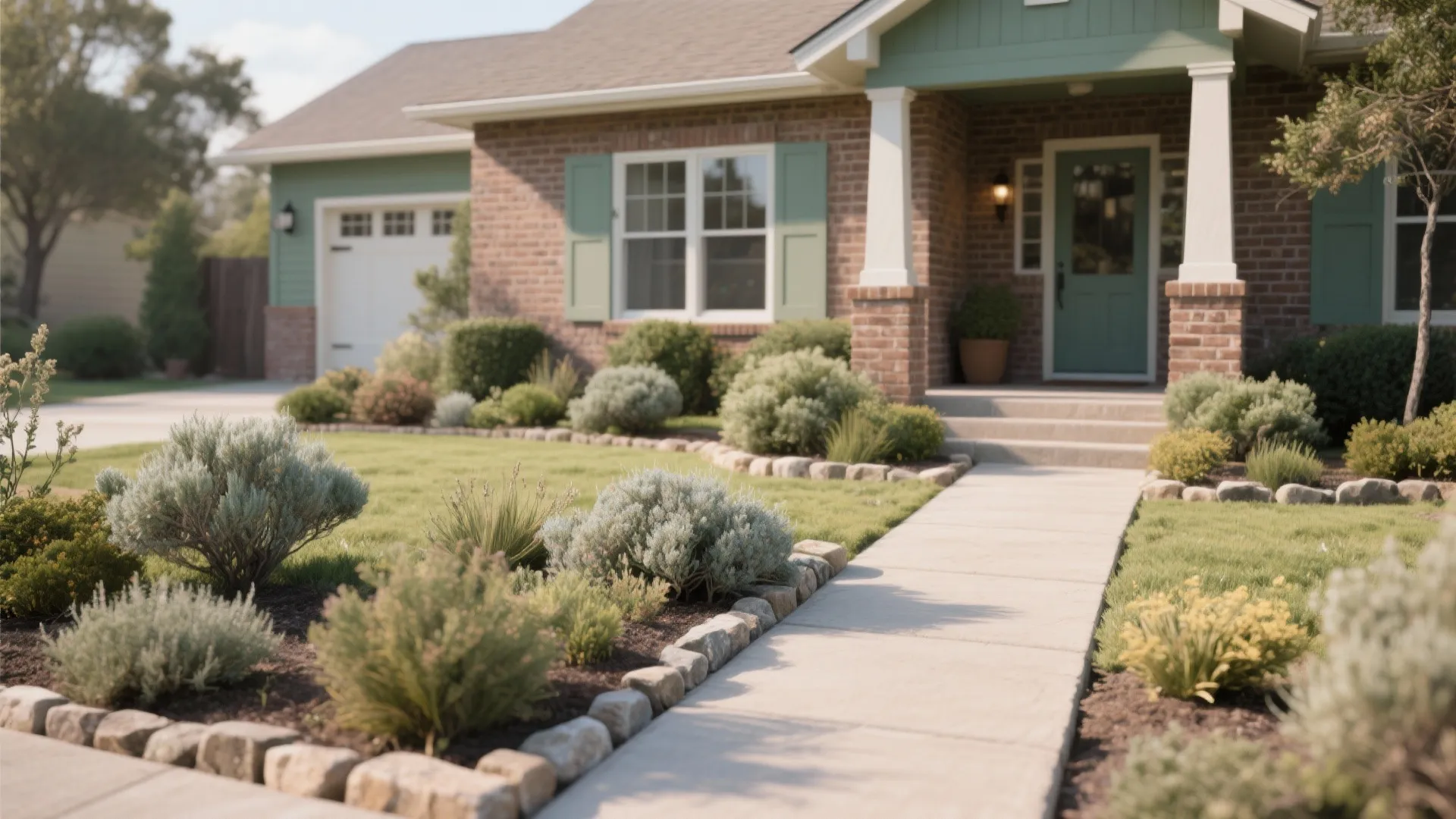 3. Soften with Landscaping and Hardscape