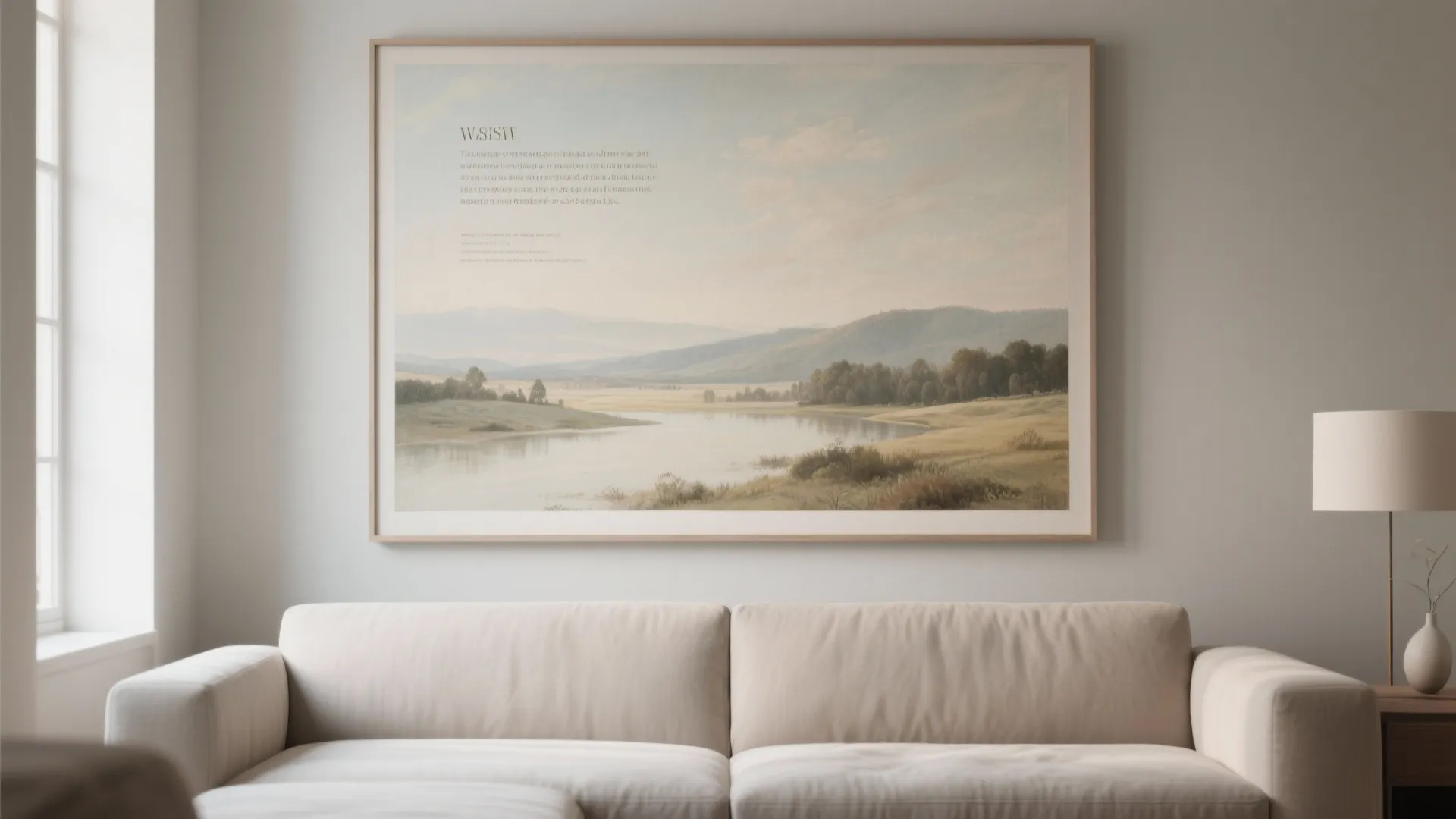 3. Landscape Art with Subtle Verses