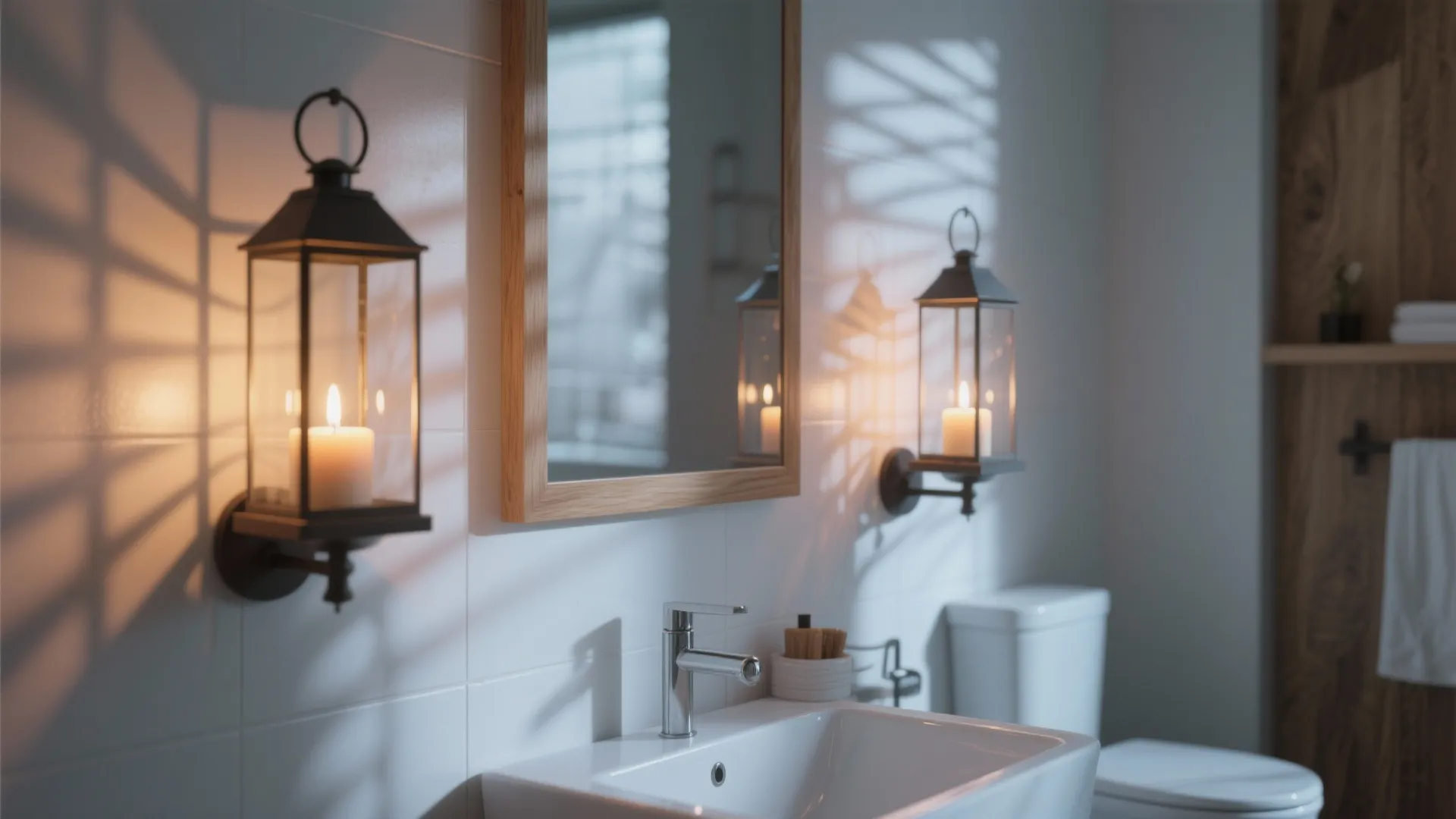 4. Lantern-style candle holders