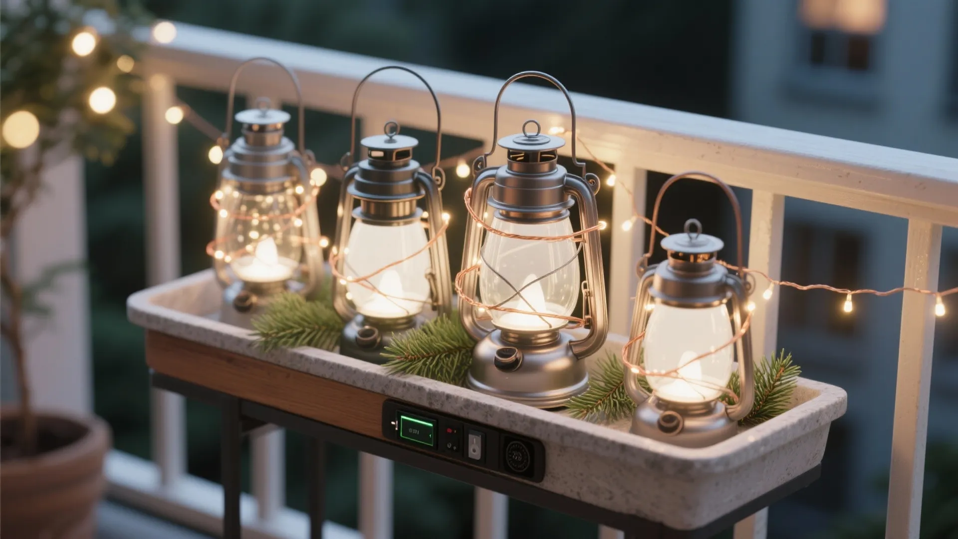Portable Lantern Cluster + Micro Fairy Lights