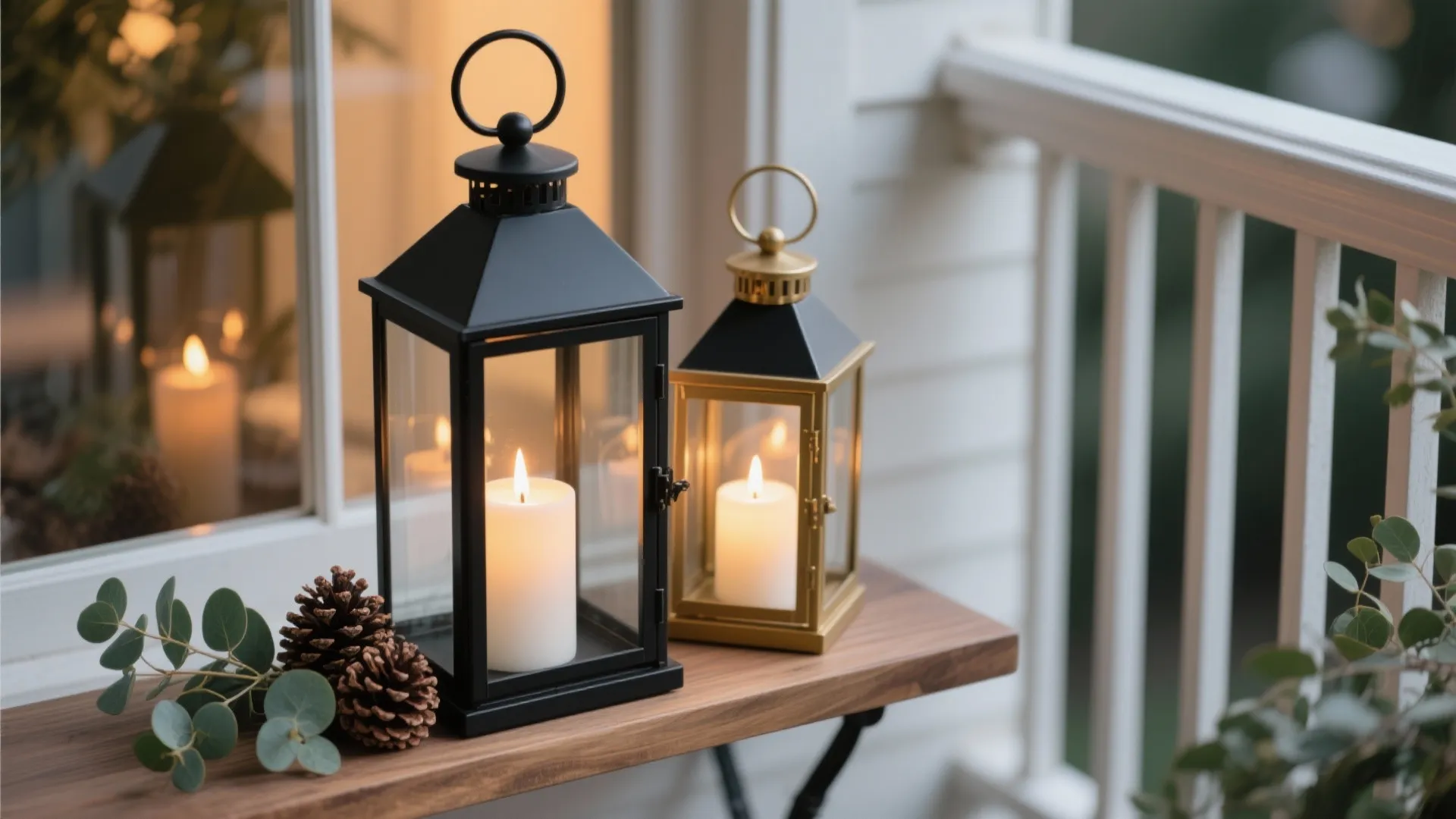 Lantern Cluster with Flameless Candles