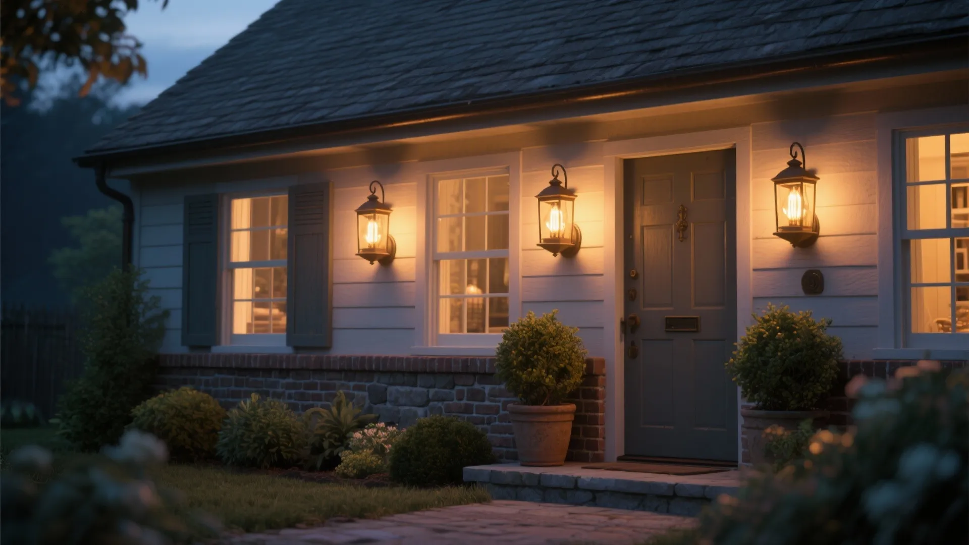 3. Lantern Clusters for Cottage Charm