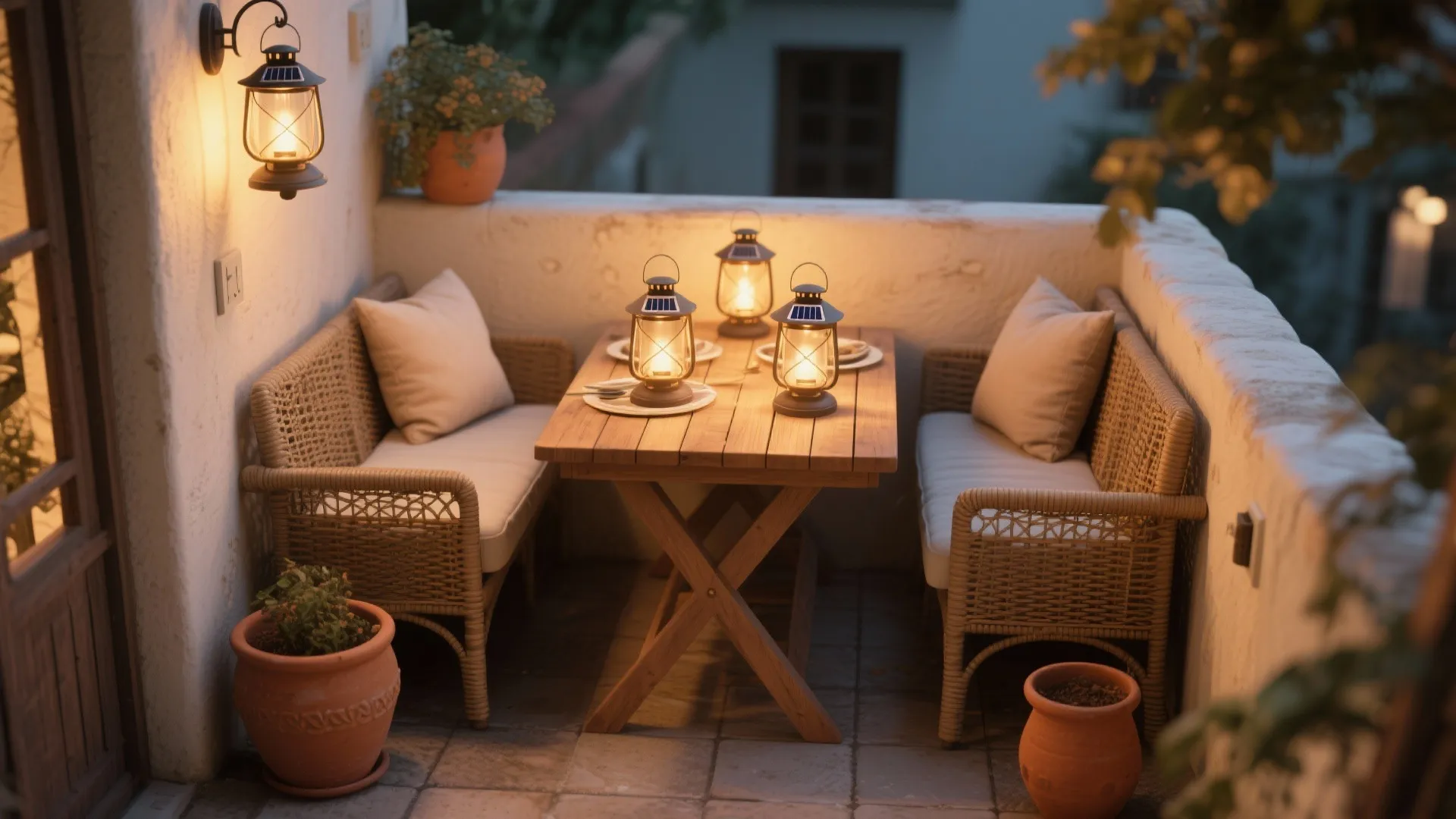 4. Lantern-style lamps for dining nooks