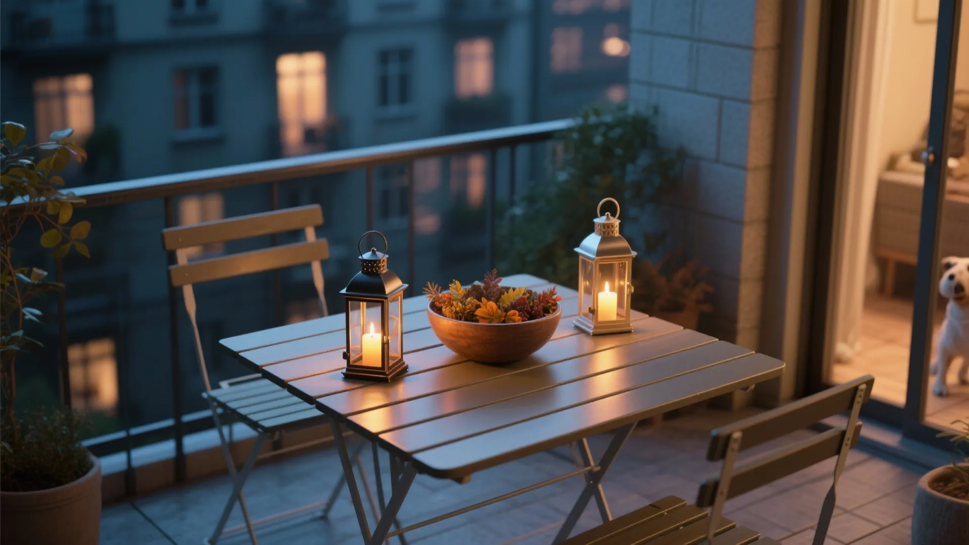 5. Lanterns and LED Candles for Safe Ambience