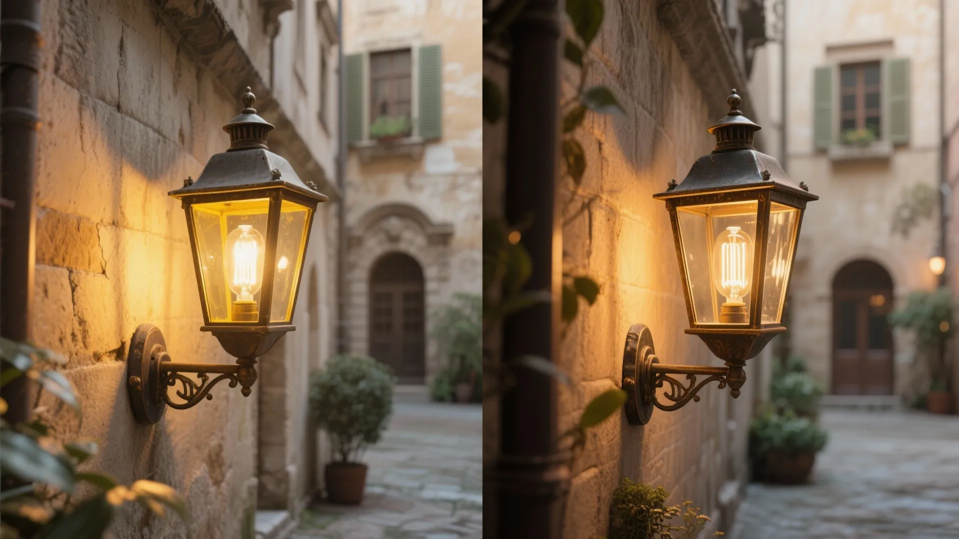 4. Vintage Lantern with LED Retrofit