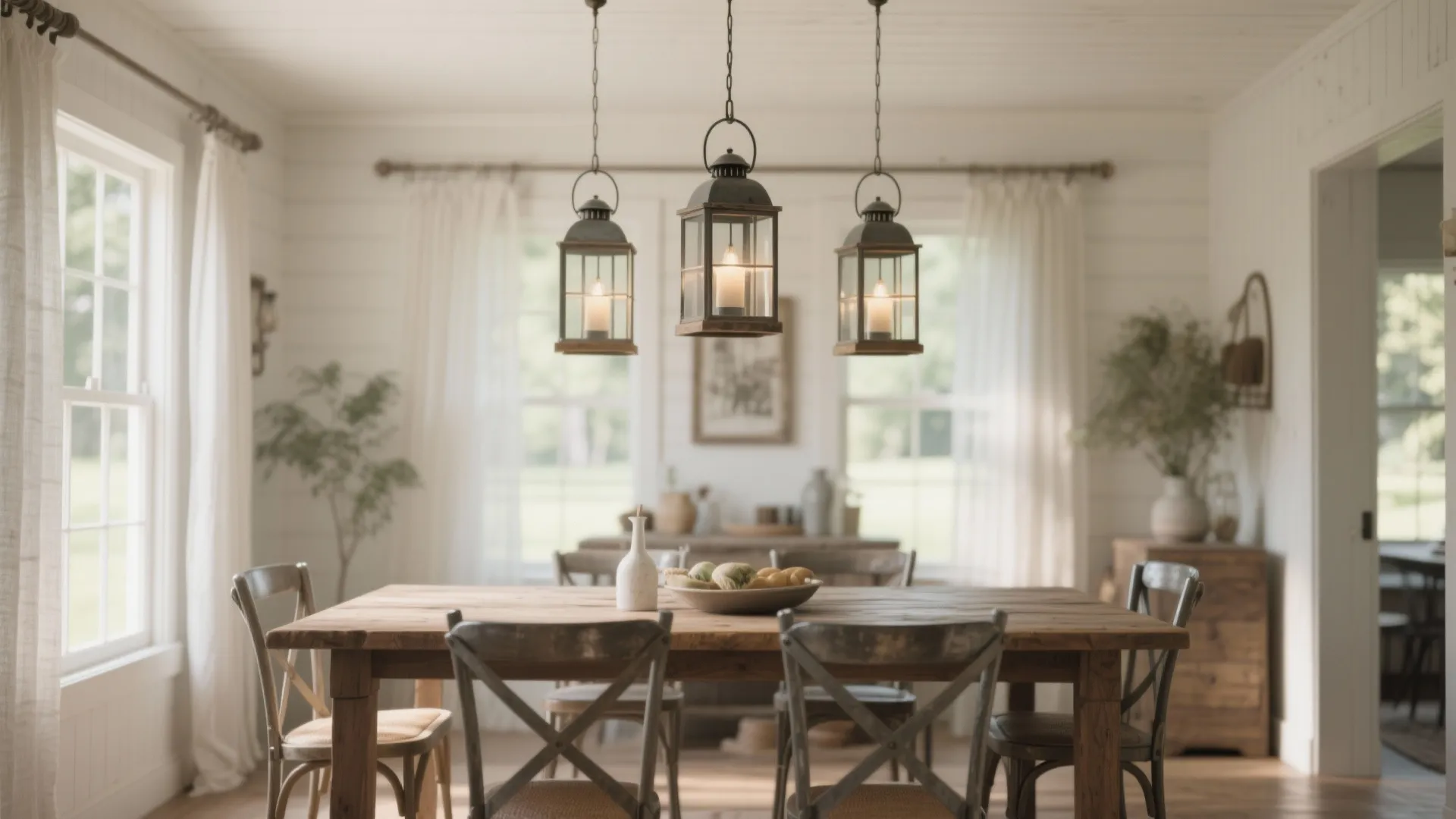 3. Lantern-Style Fixtures