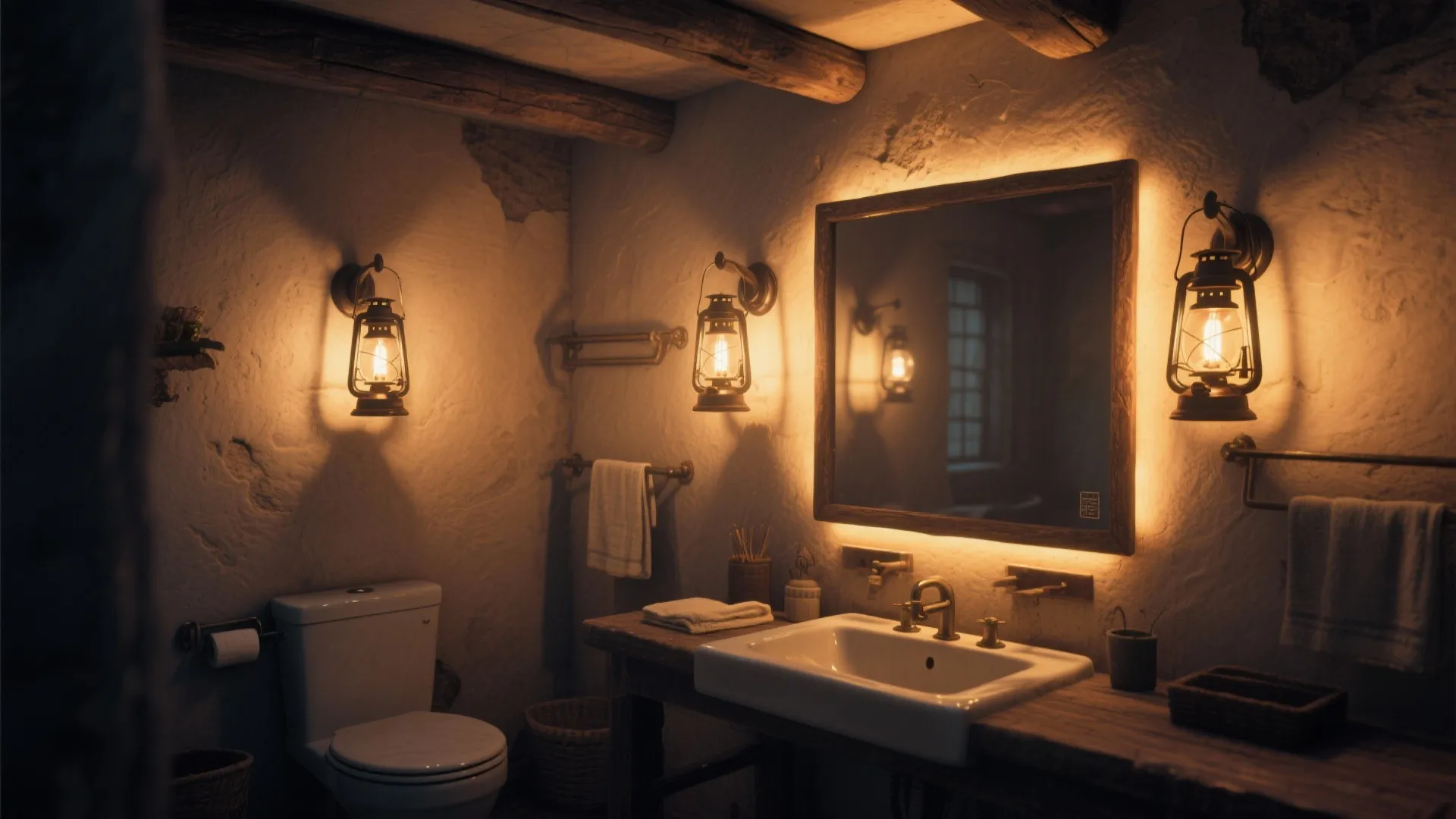 4. Lantern lighting and soft ambient glow