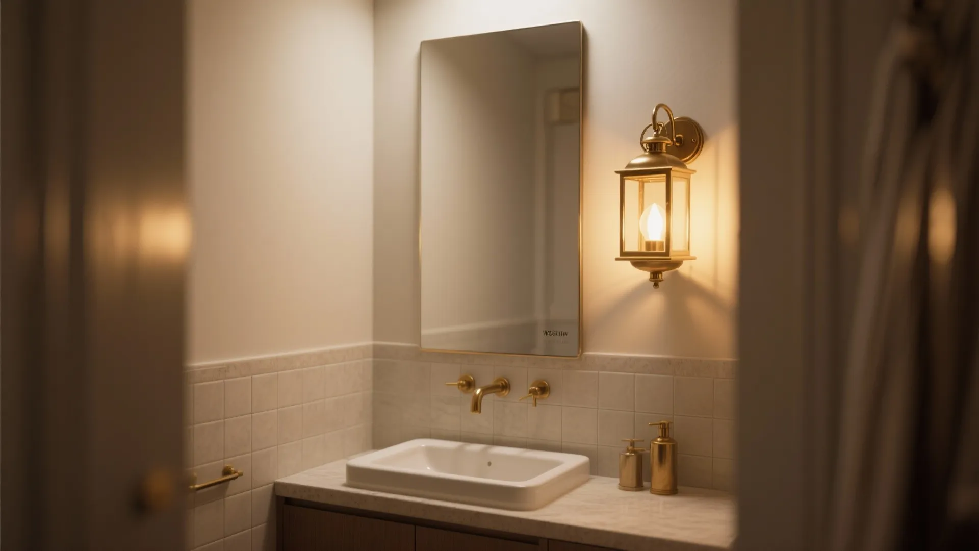 2. Lanterns with mirrors to double light