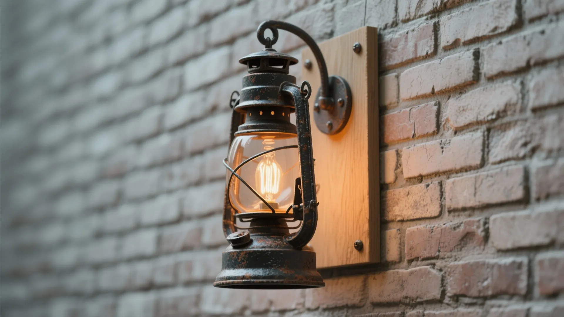 1. Lantern-style wall lights for narrow porches