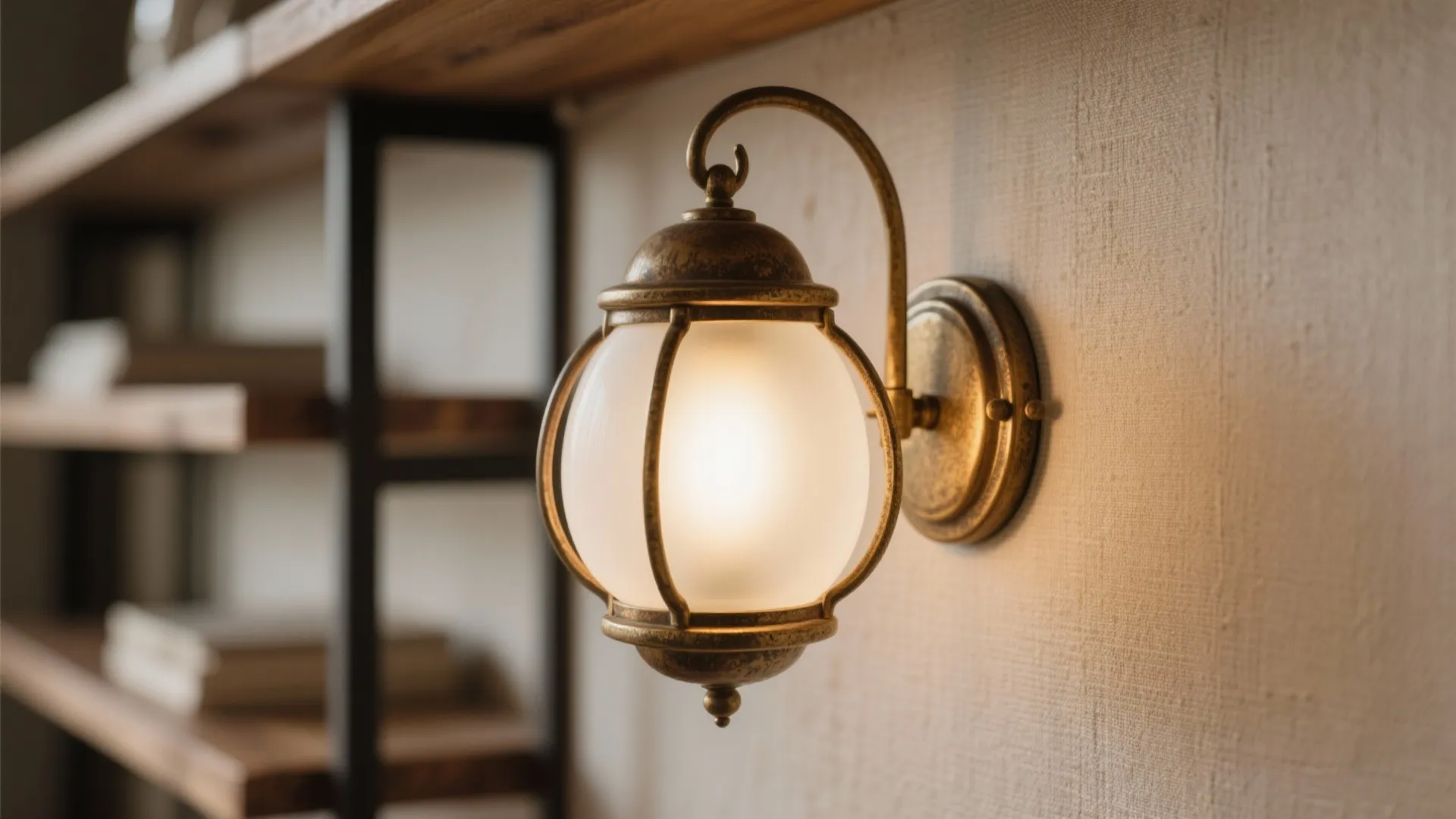 4) Ambient wall lanterns with warm diffusers