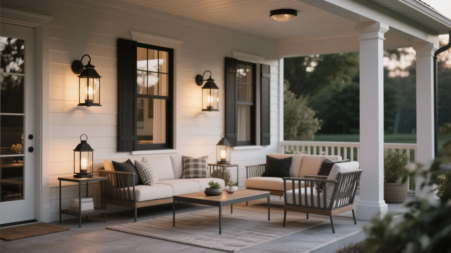 3. Wall Lanterns for Transitional Outdoor Rooms