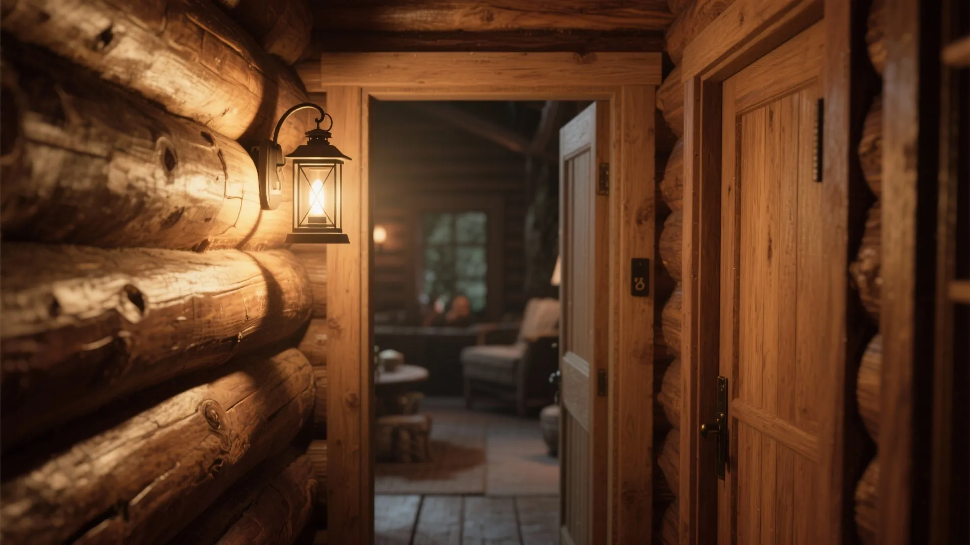 1. Rustic Lantern-Style Sconces