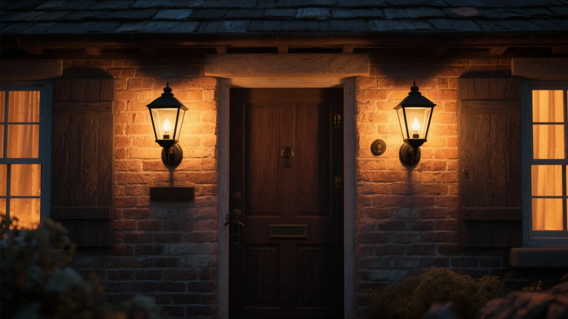 2. Lantern-Style Black Wall Lights for Classic Charm