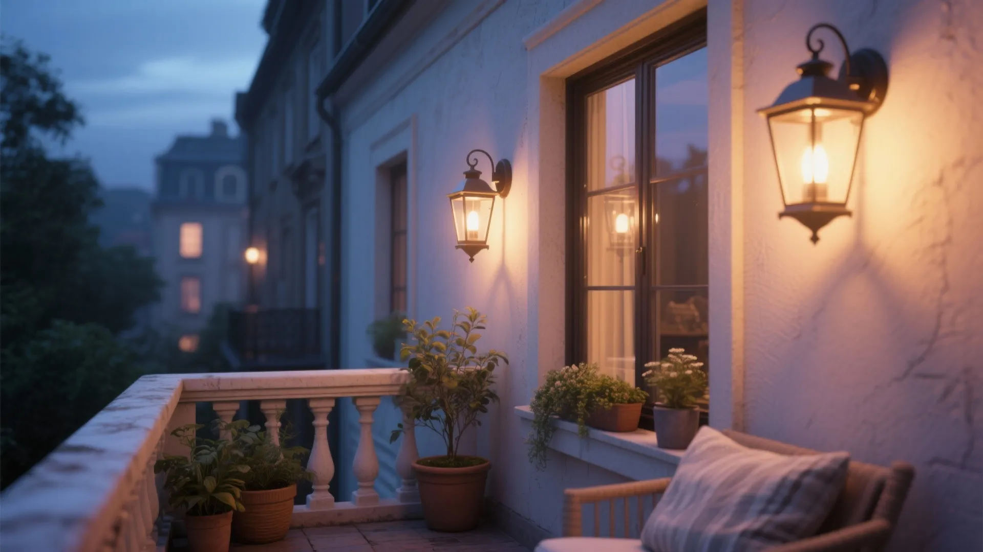 4. Decorative Lantern-Style Wall Lamps