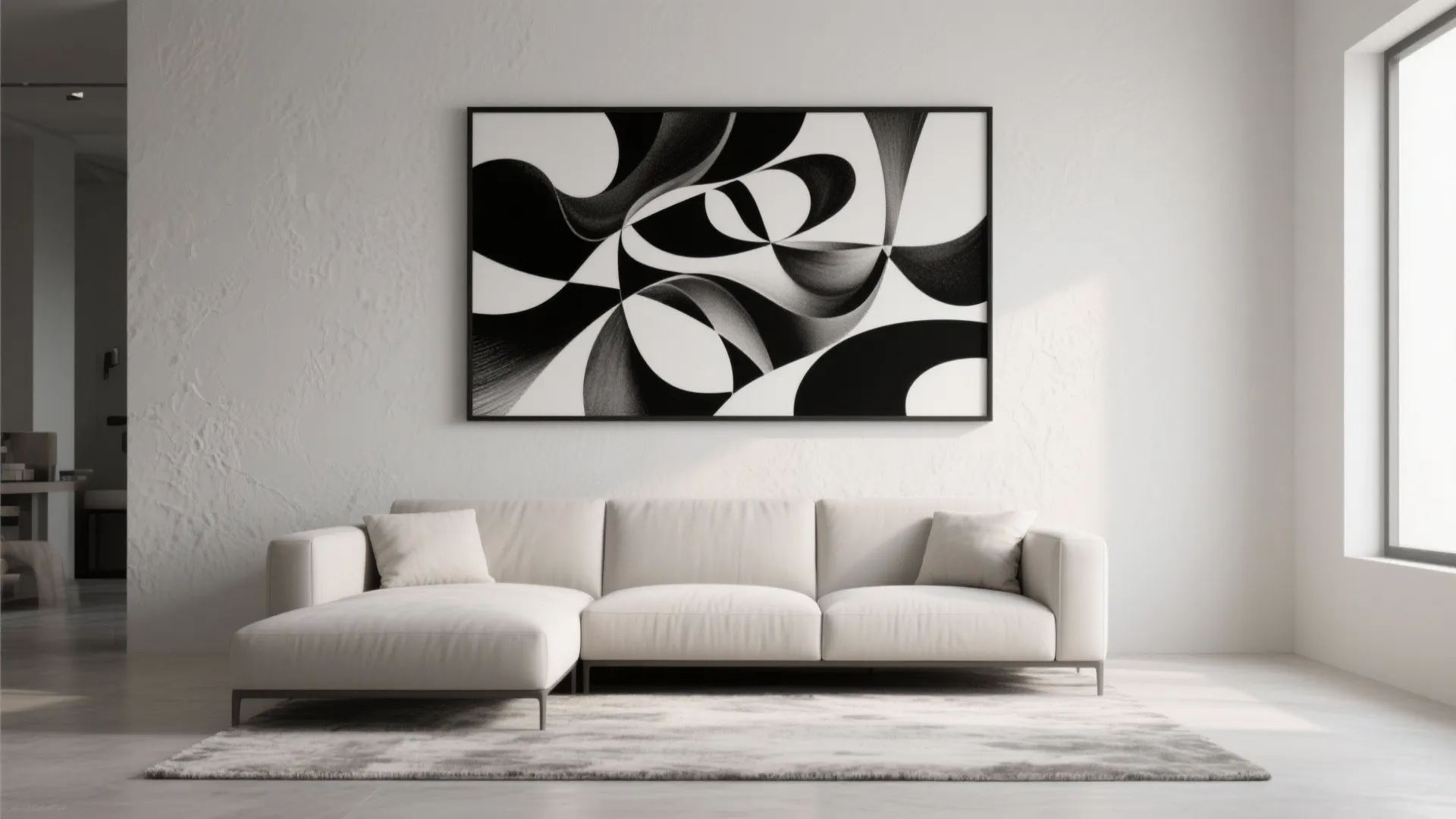 1. Large-scale abstract prints
