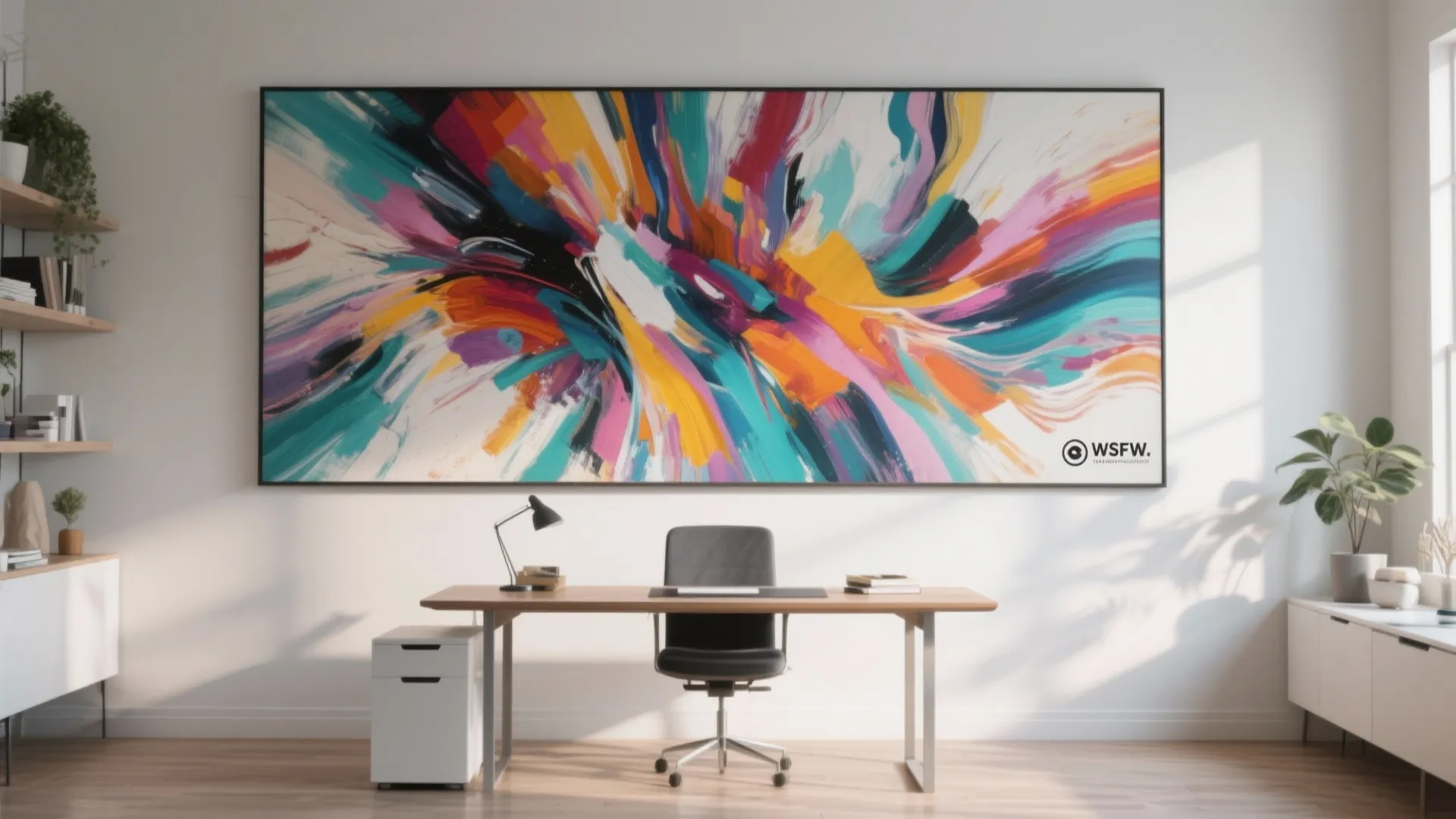 Large abstract canvas