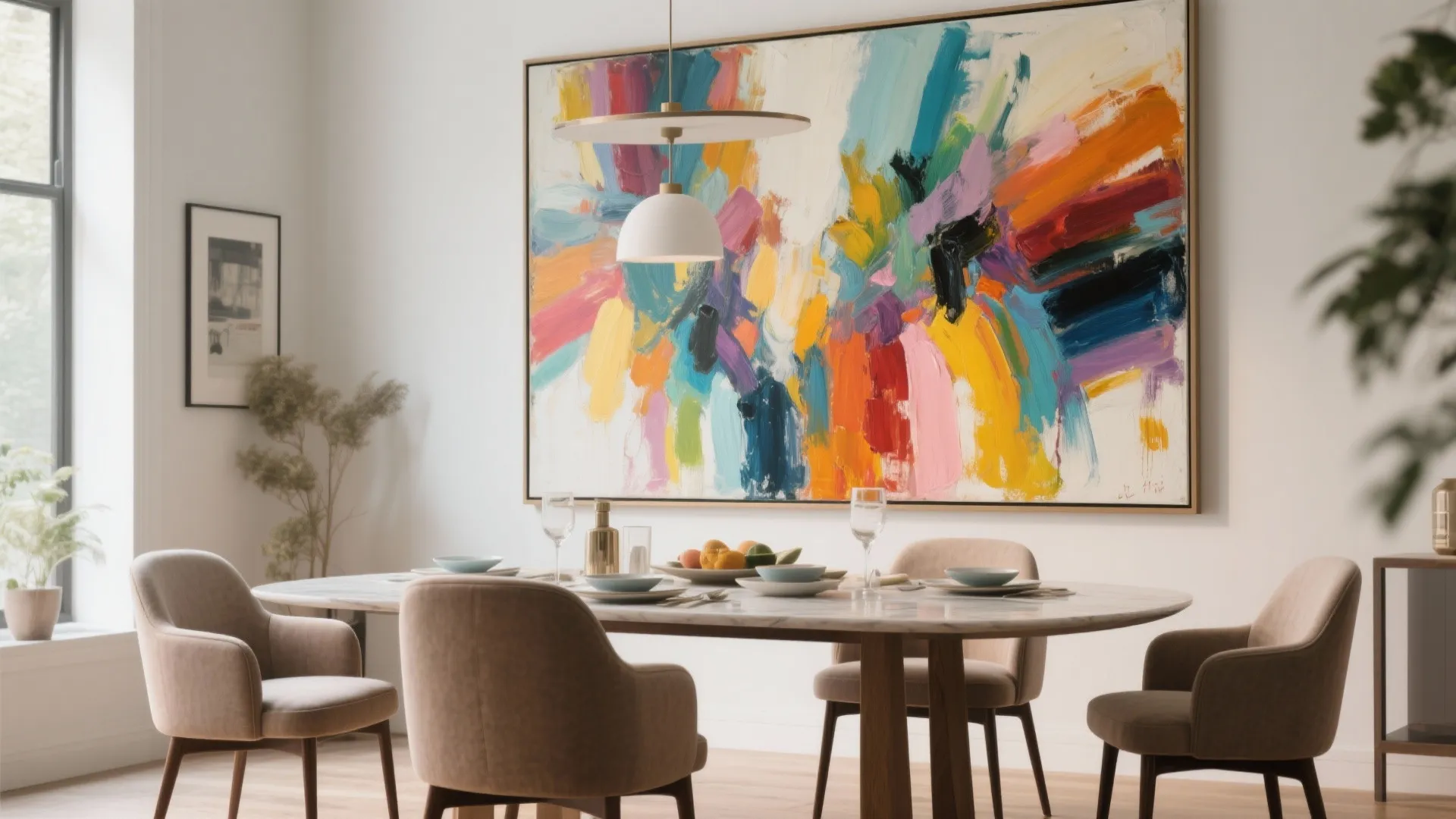 Large scale abstract painting