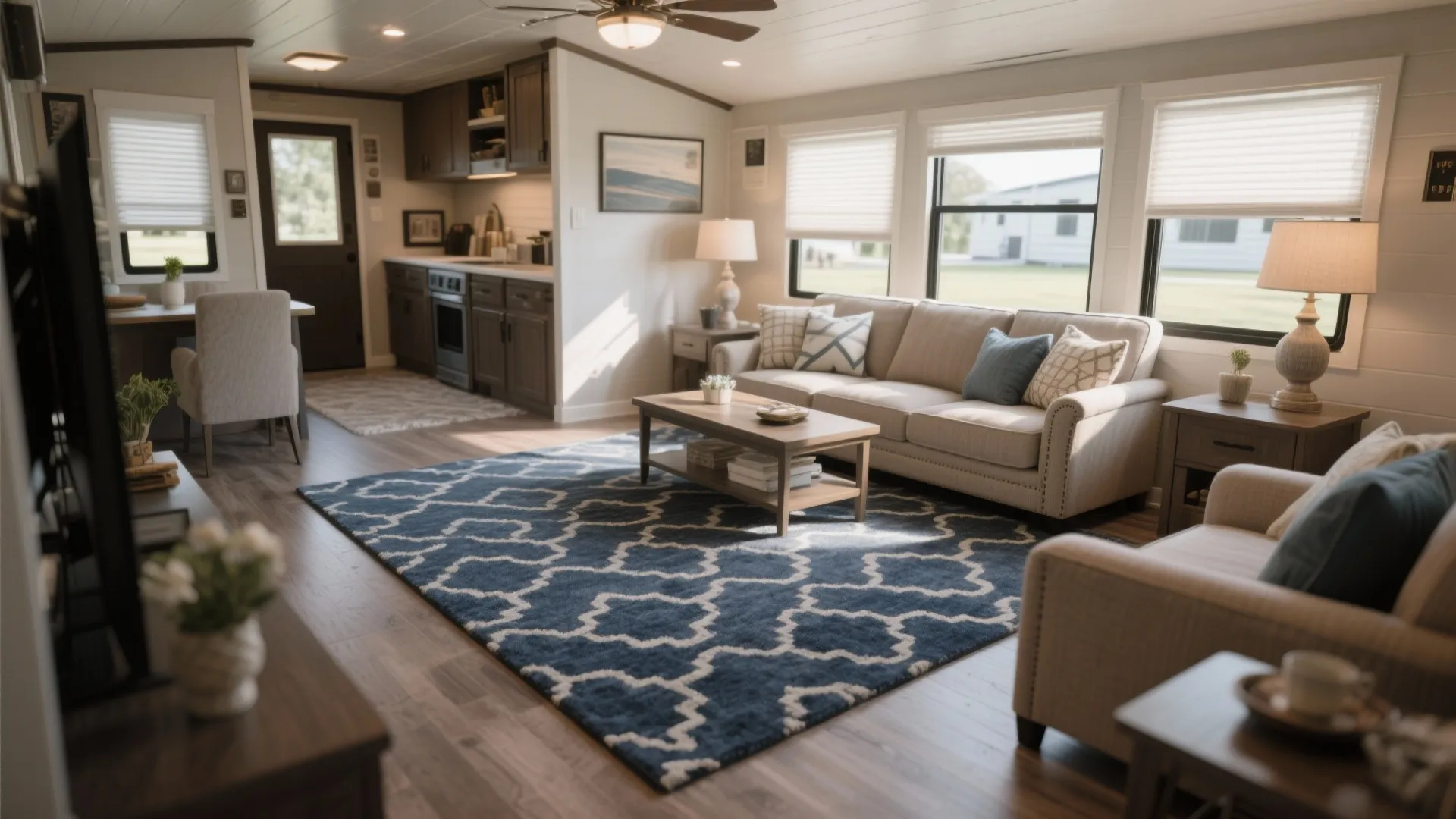 5. Large Area Rugs to Define Space