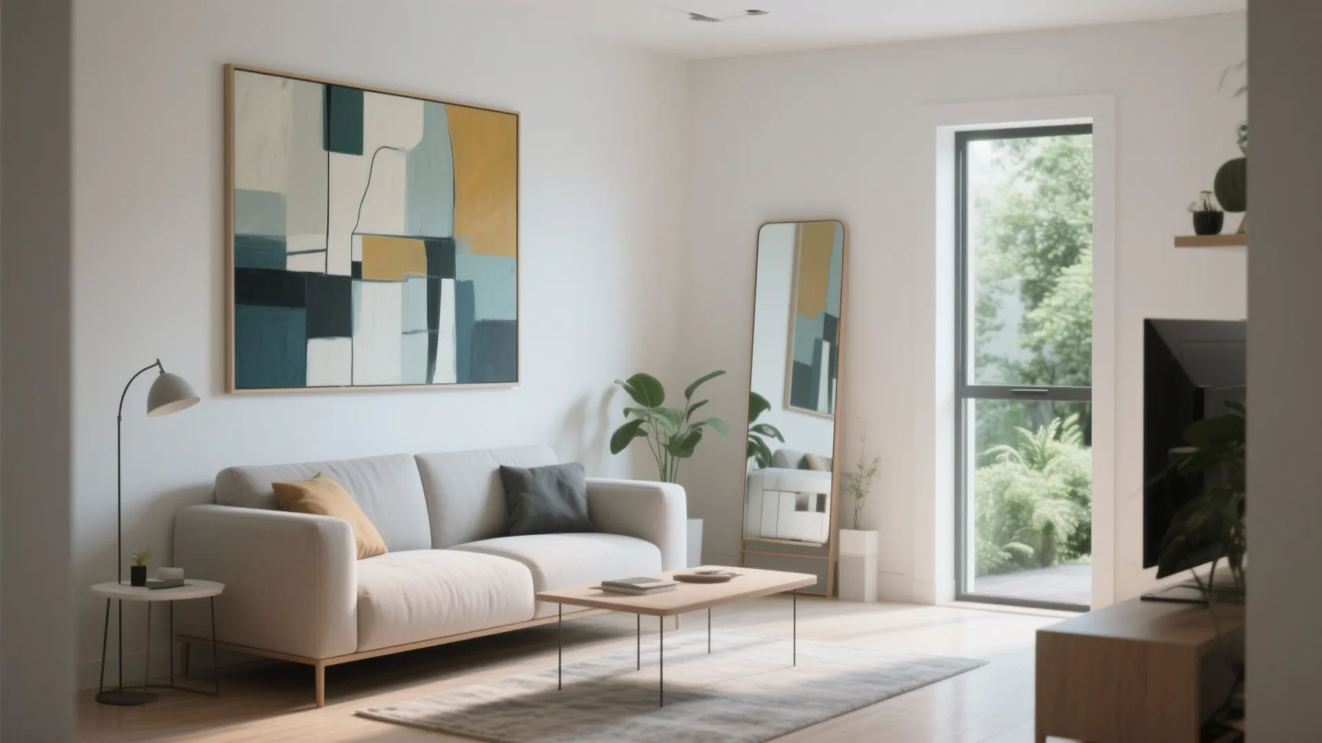 9. Large Artwork or Mirrors