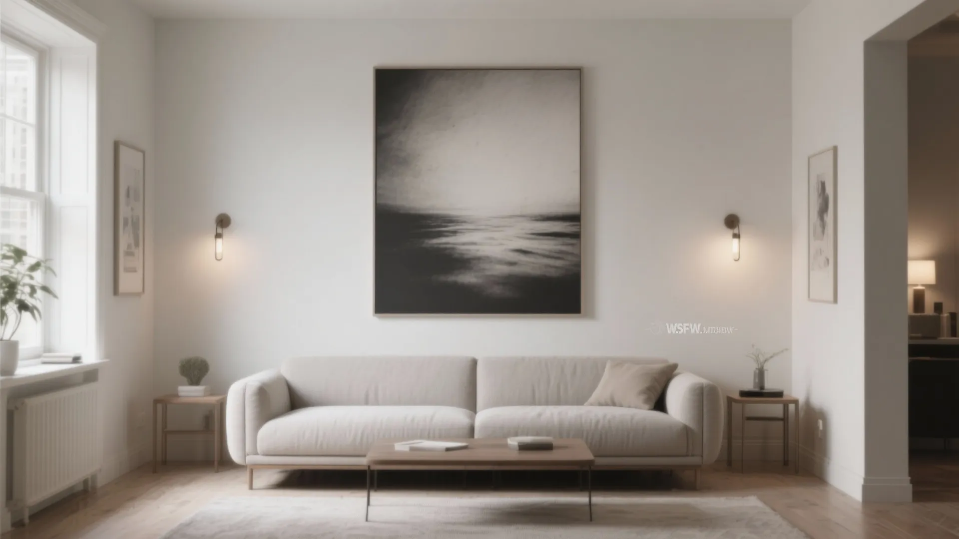 Oversized Art or Mural as a Focal Point