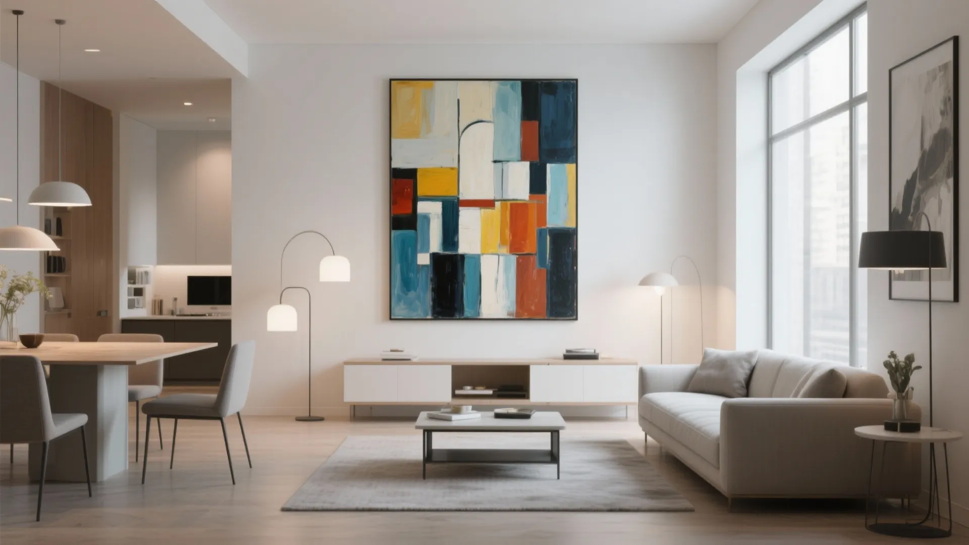 5. Large-Scale Artwork Walls