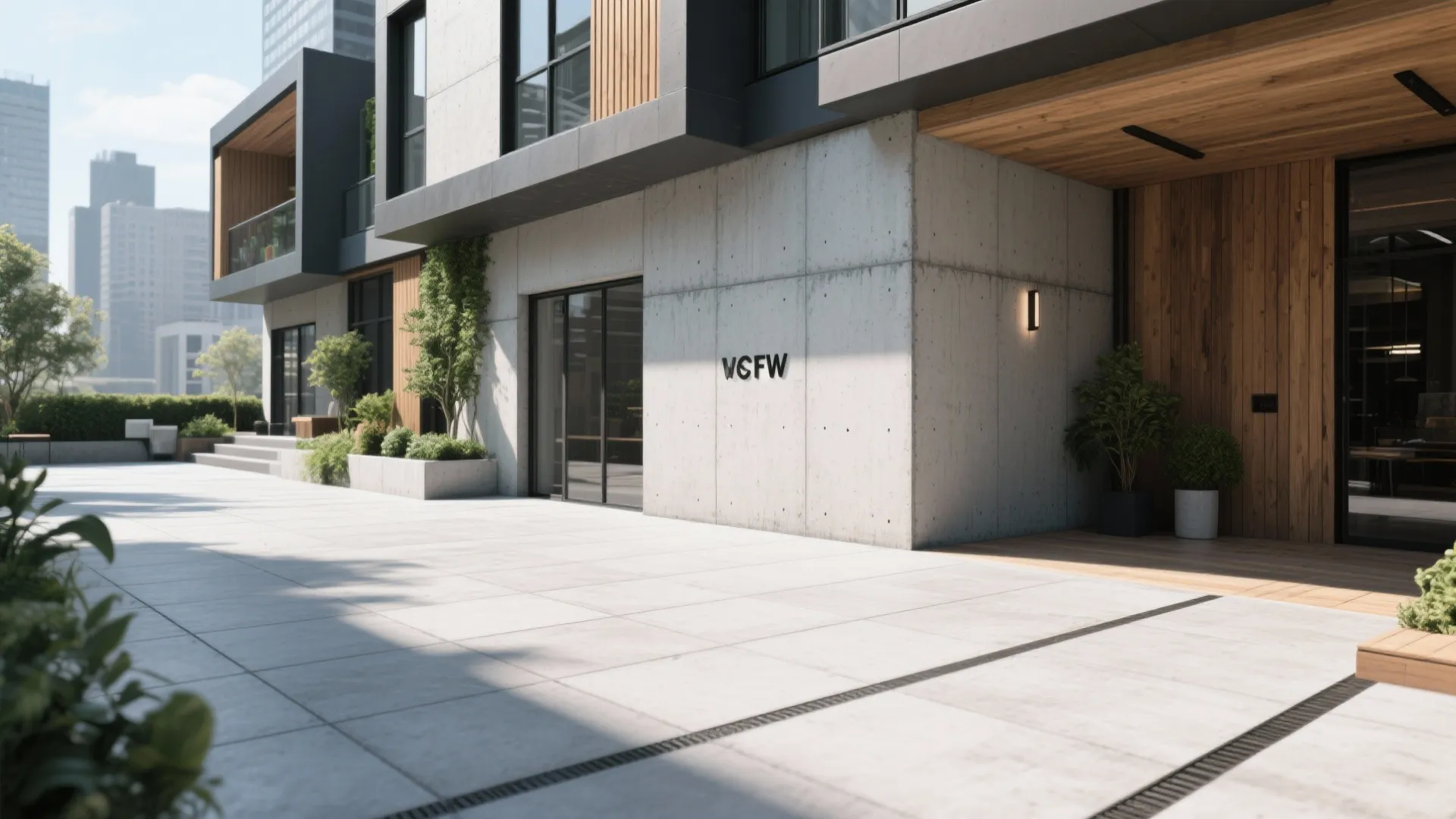 Large-Format Concrete Tiles