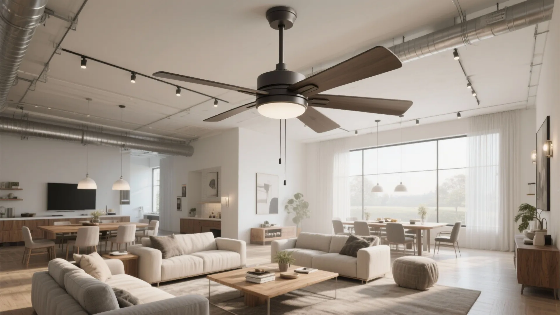 Large-Diameter, Low-RPM Fans for Open Plans