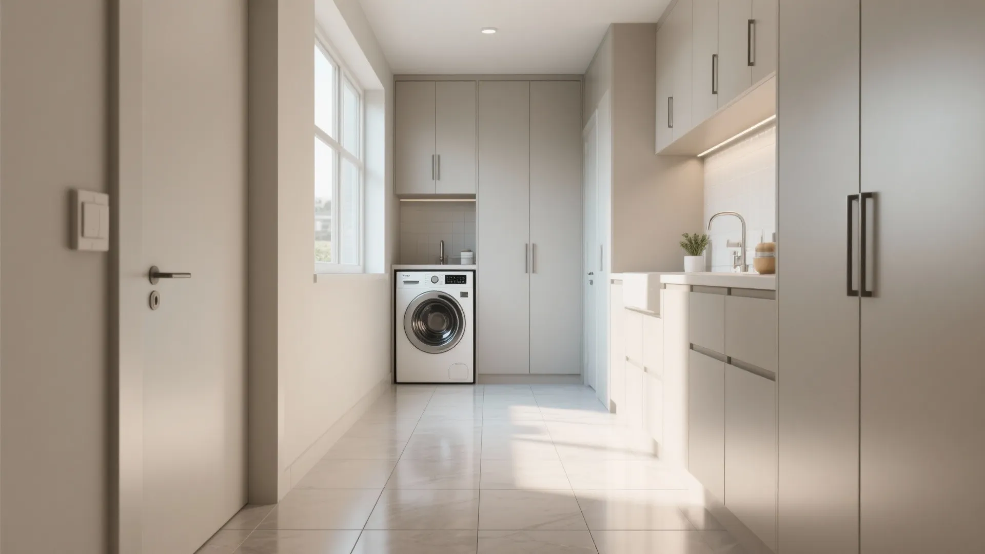 Tip 2: Large-Format Tiles to Make the Room Feel Bigger