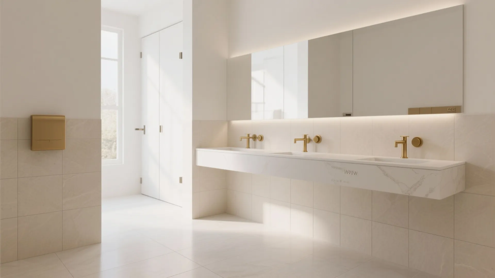 3) Large-Format Tiles to Reduce Visual Noise