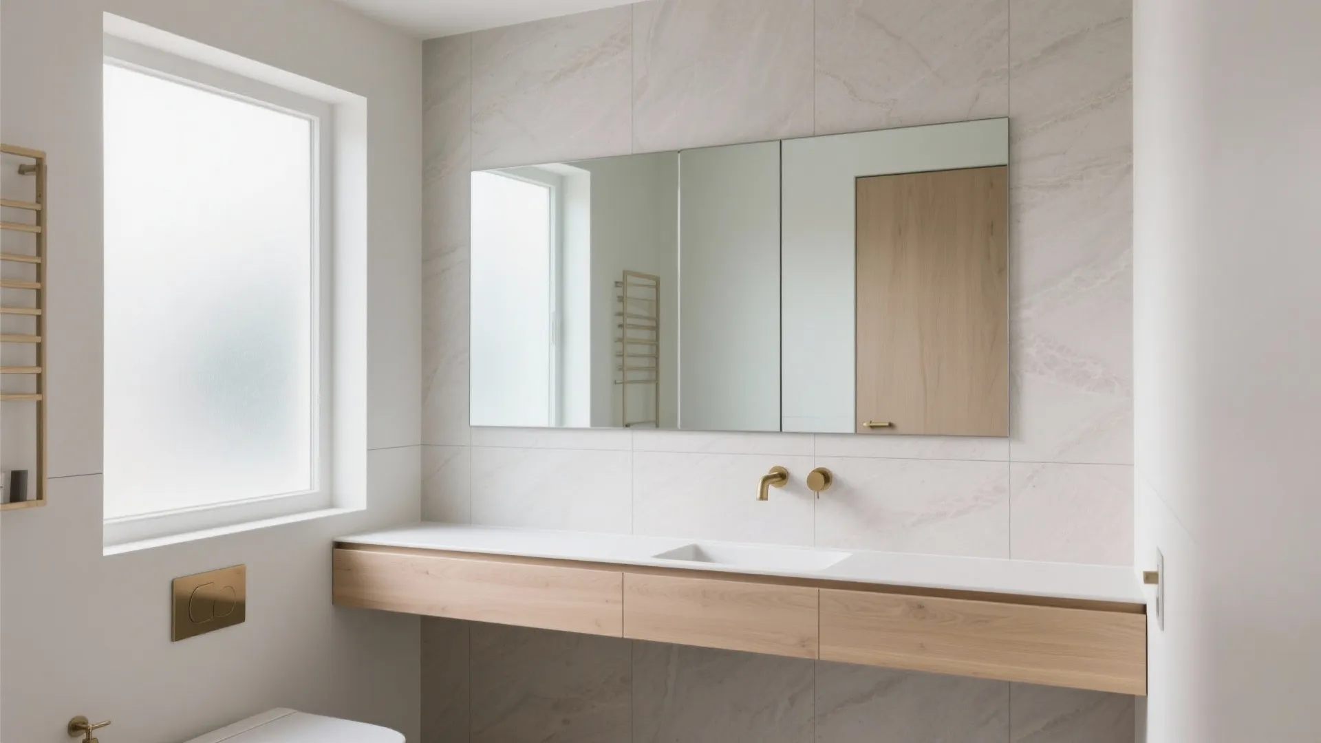 1) Large-format tiles (24"×48" and up)