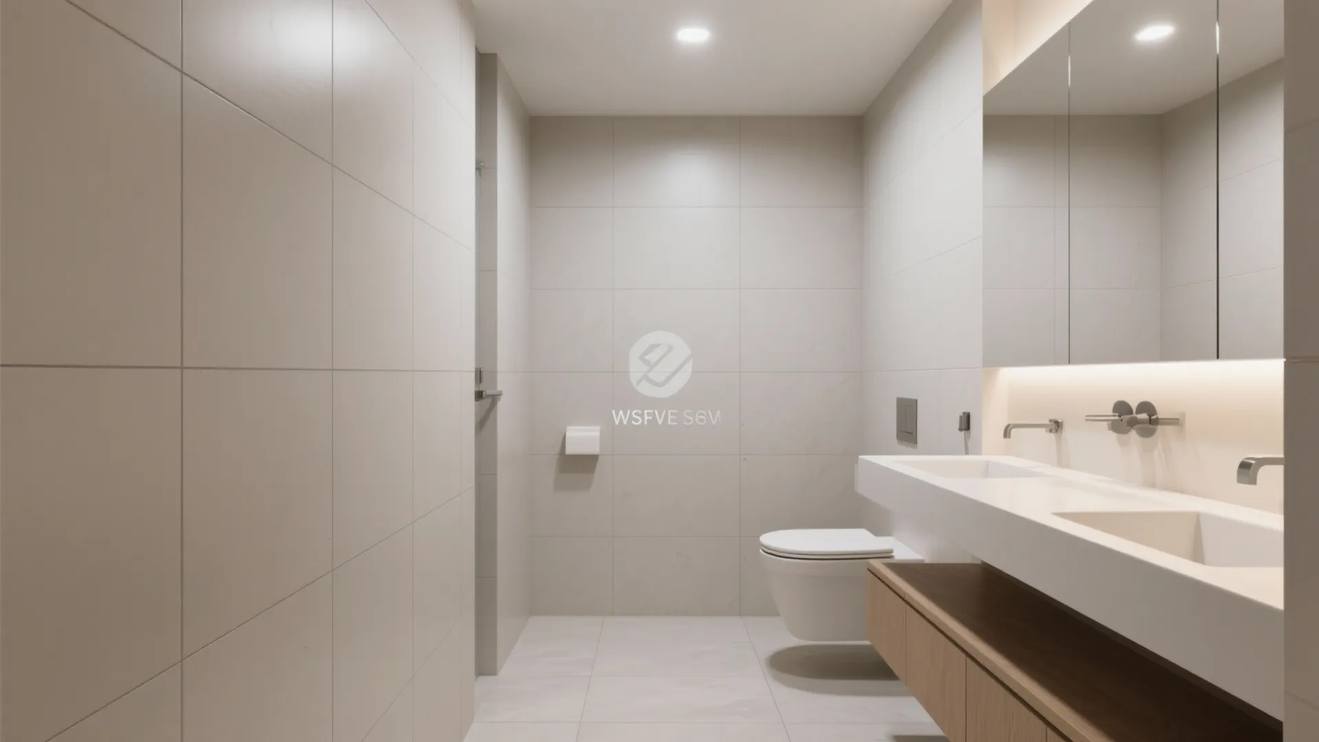 3. Large Format Tiles for Small Spaces