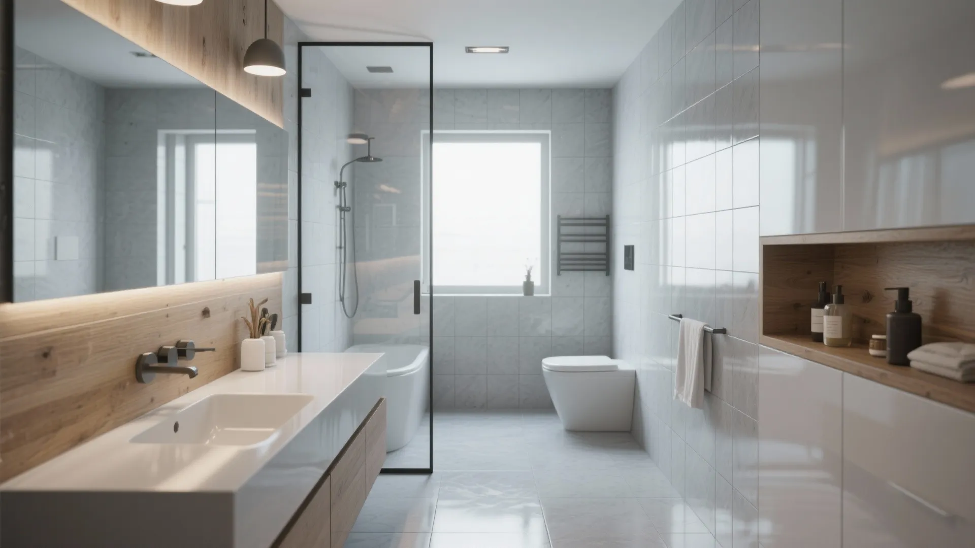 Glossy Large-Format Tiles